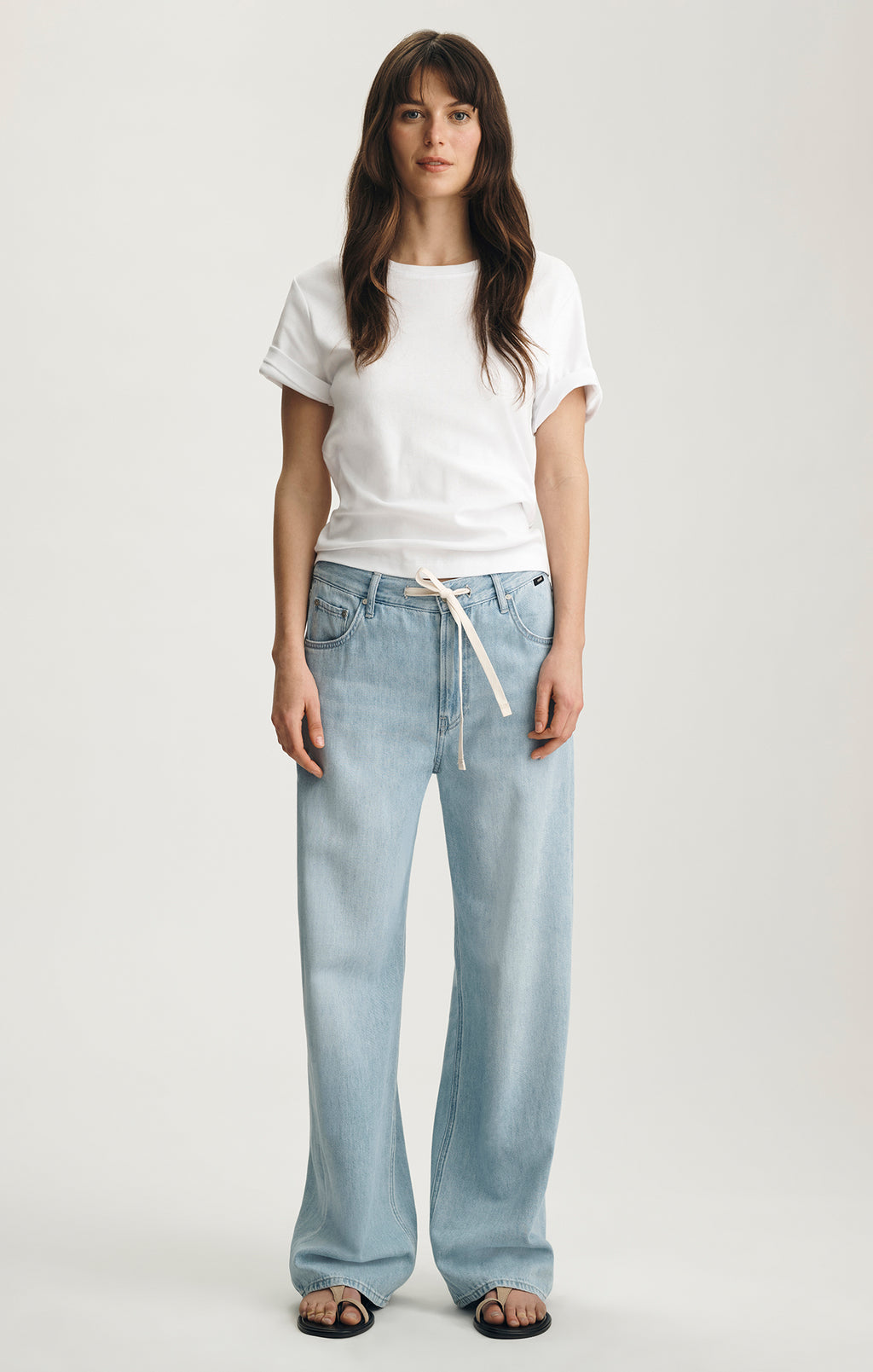NELLA WIDE LEG IN BLEACHED WELL BLUE - Mavi Jeans