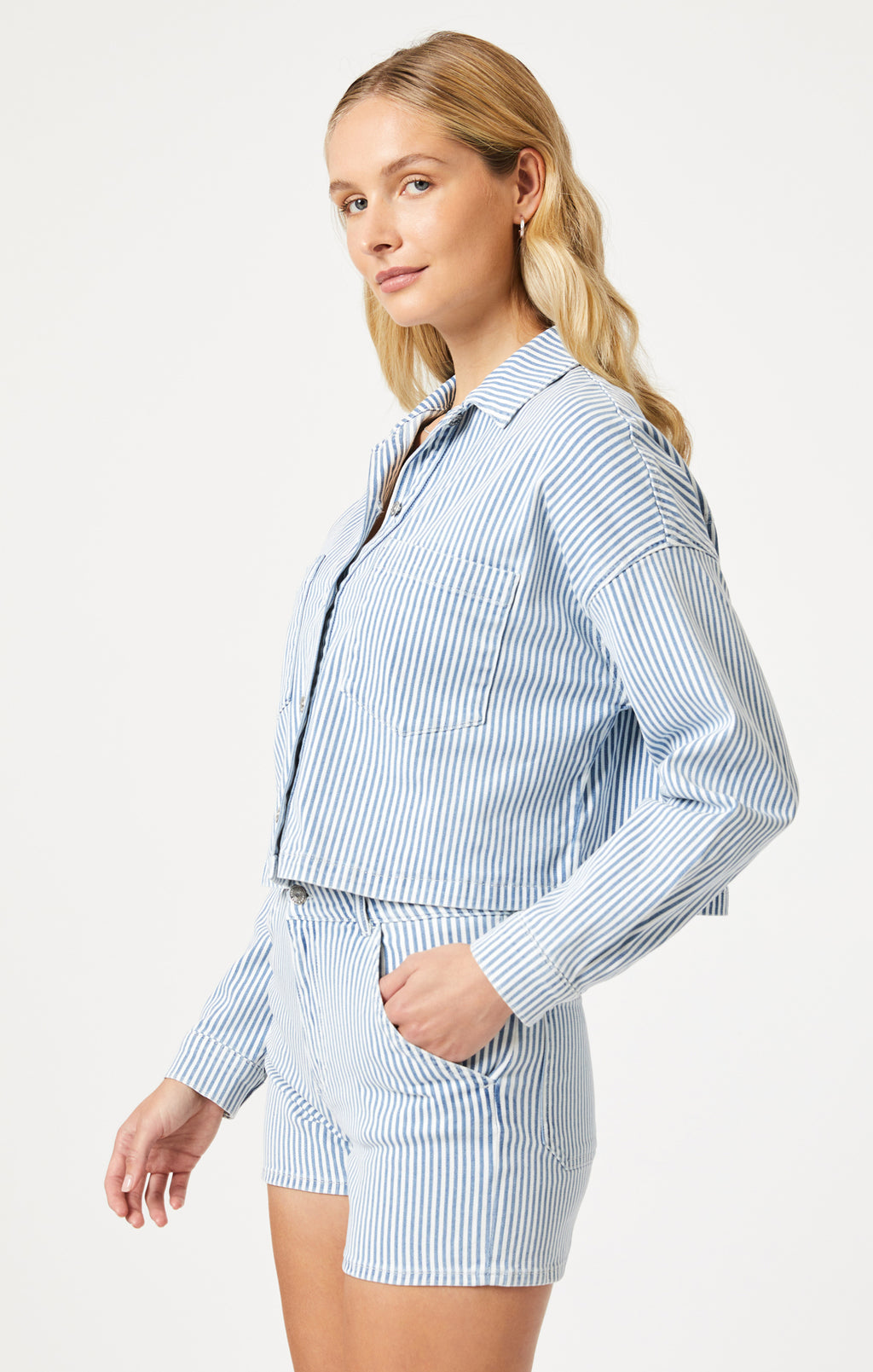 RAYNA SHIRT IN STRIPE DENIM - Mavi Jeans