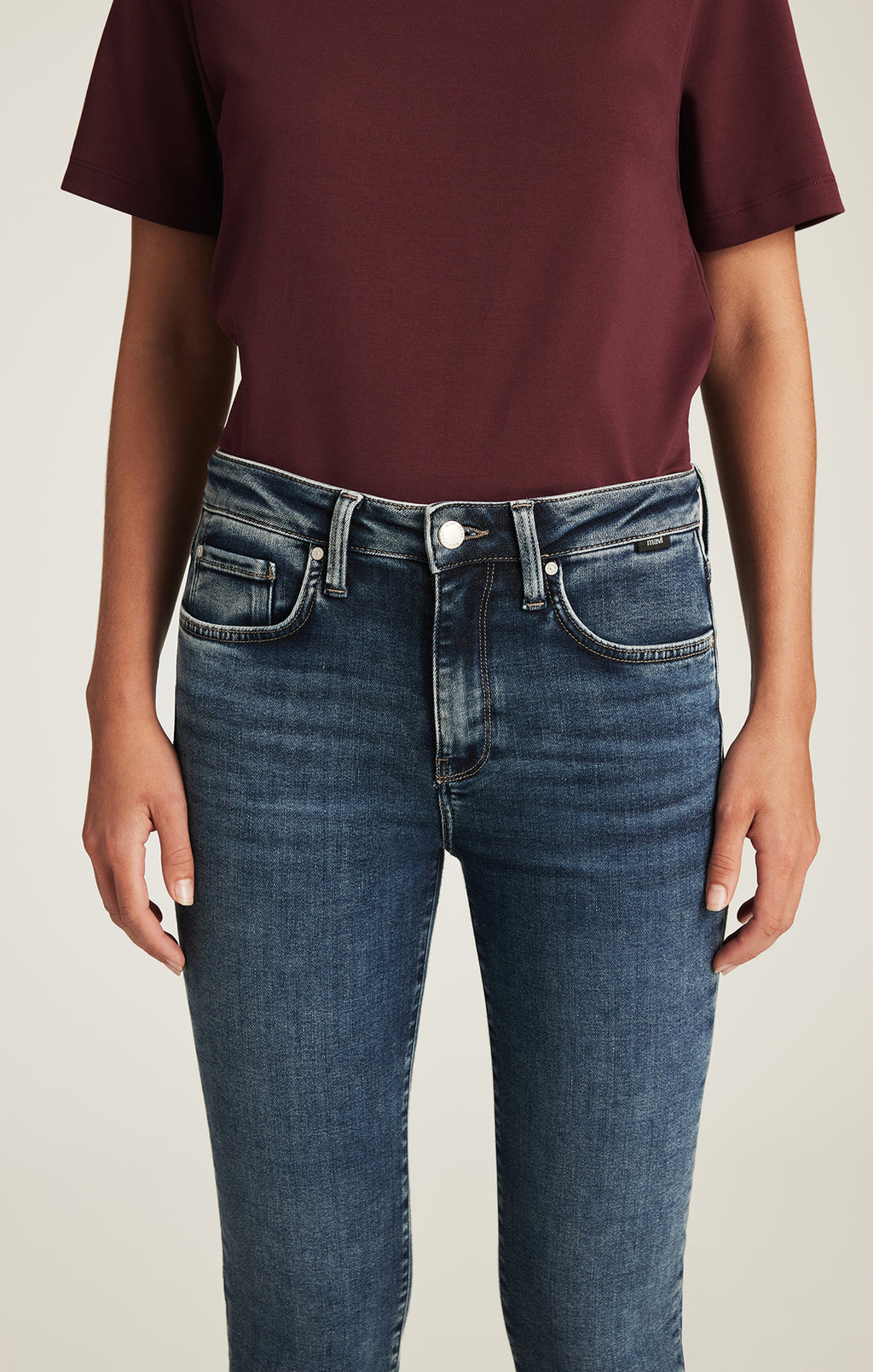 KATHLEEN SLIM BOYFRIEND IN USED BRUSHED FEATHER BLUE - Mavi Jeans