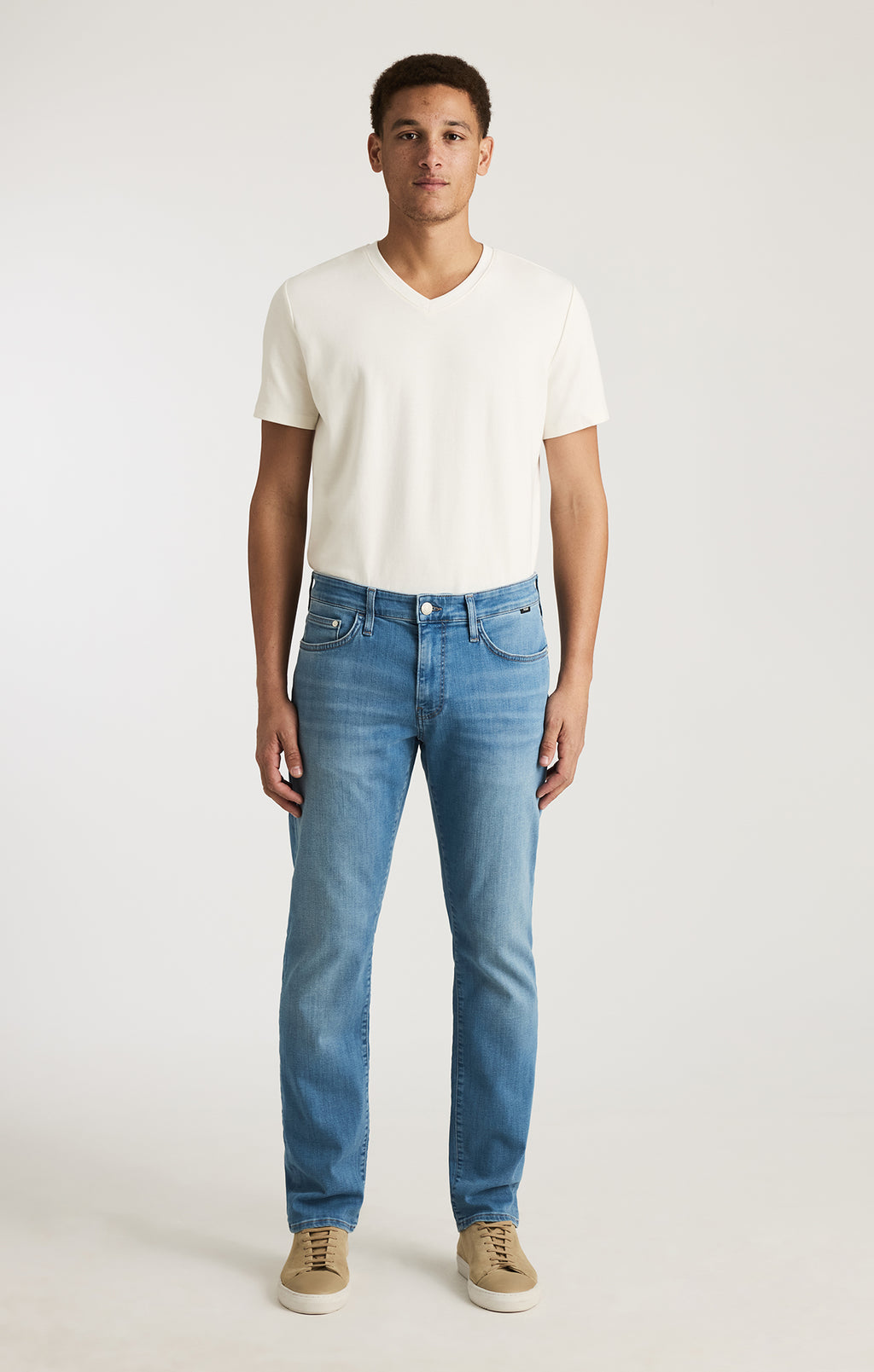 JAKE SLIM LEG IN LIGHT BRUSHED FEATHER BLUE