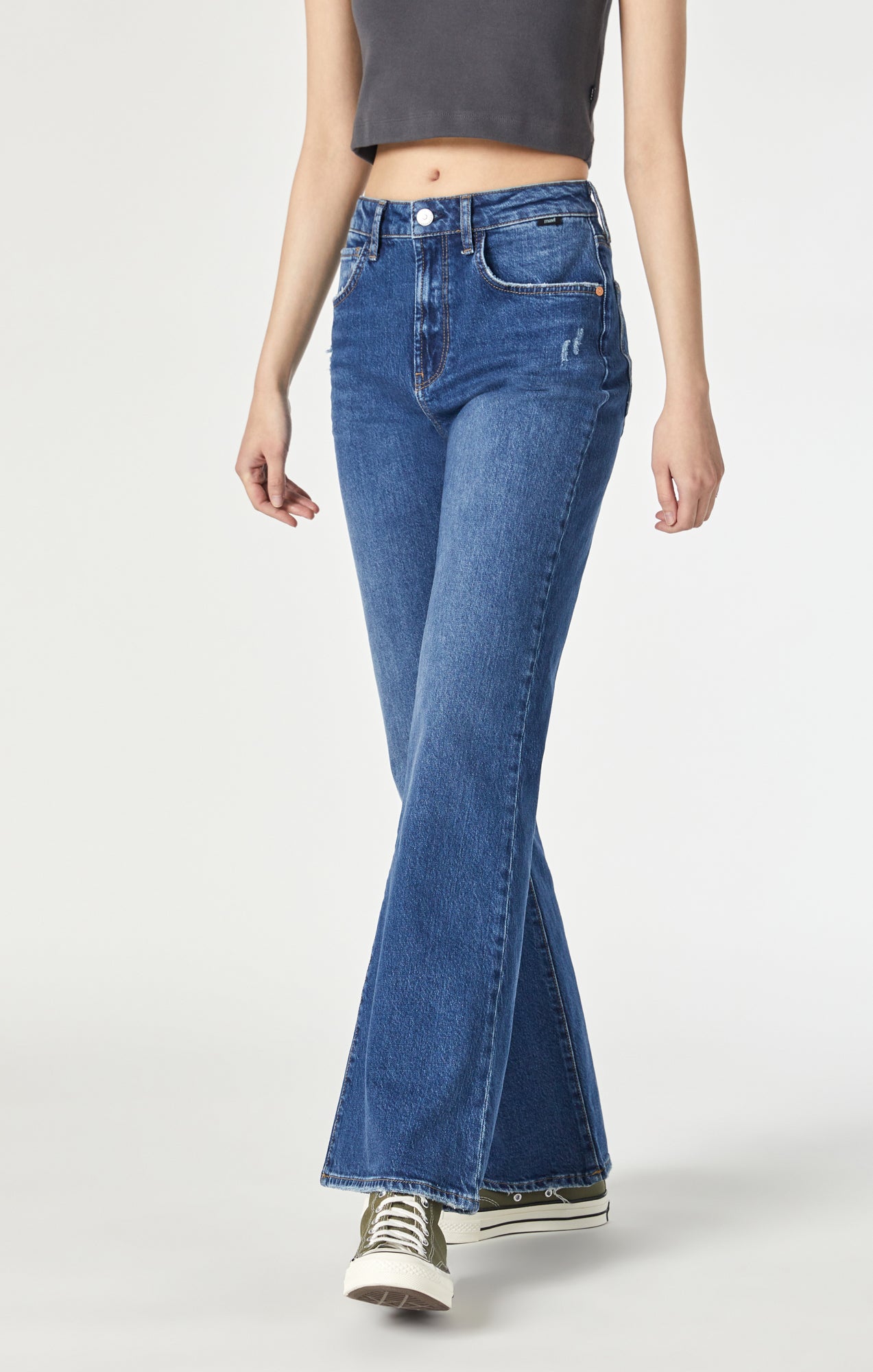 LOS ANGELES FLARE IN DARK RECYCLED BLUE - Mavi Jeans