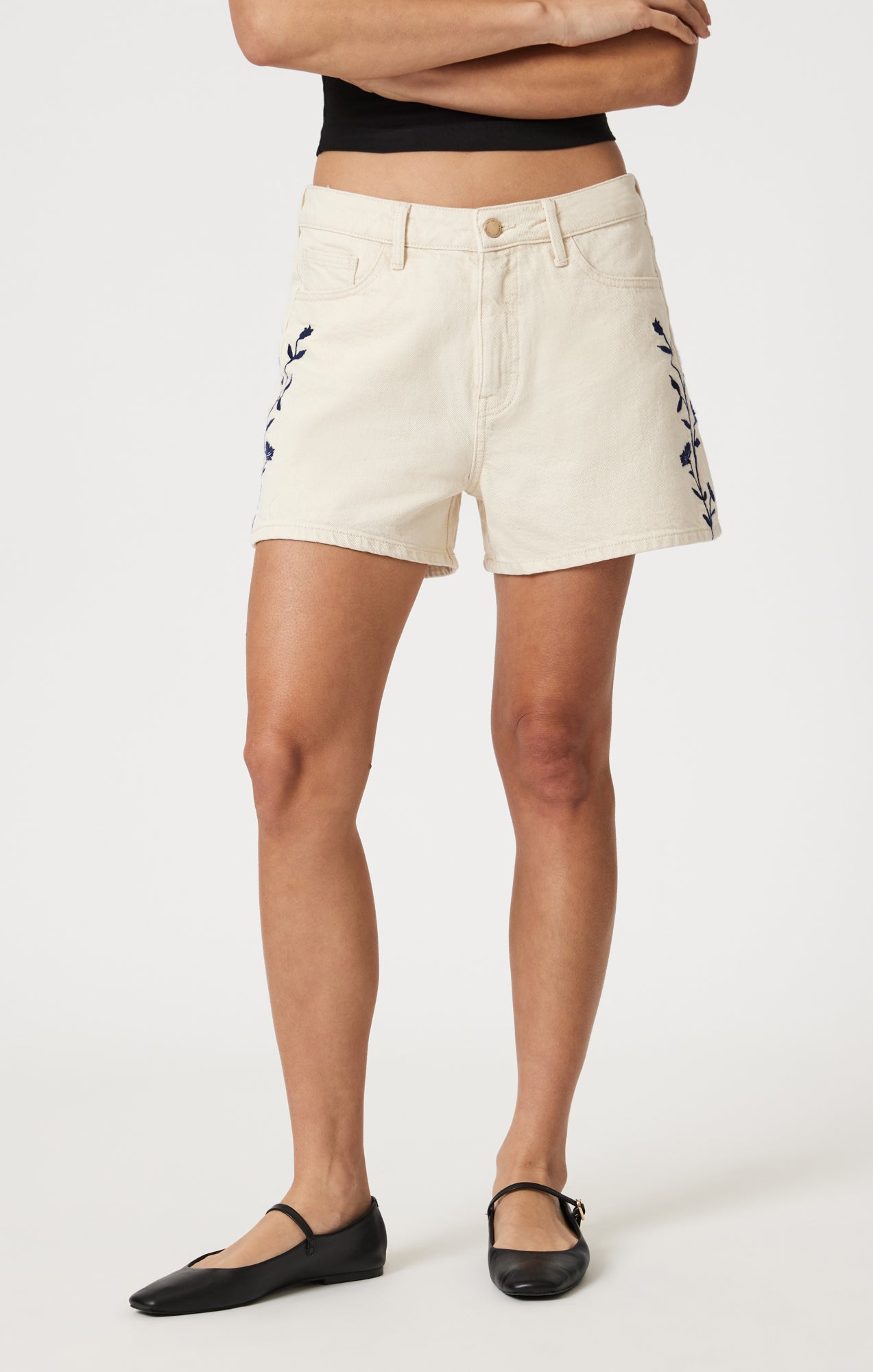 HEIDI SHORTS IN BEIGE DENIM - Mavi Jeans