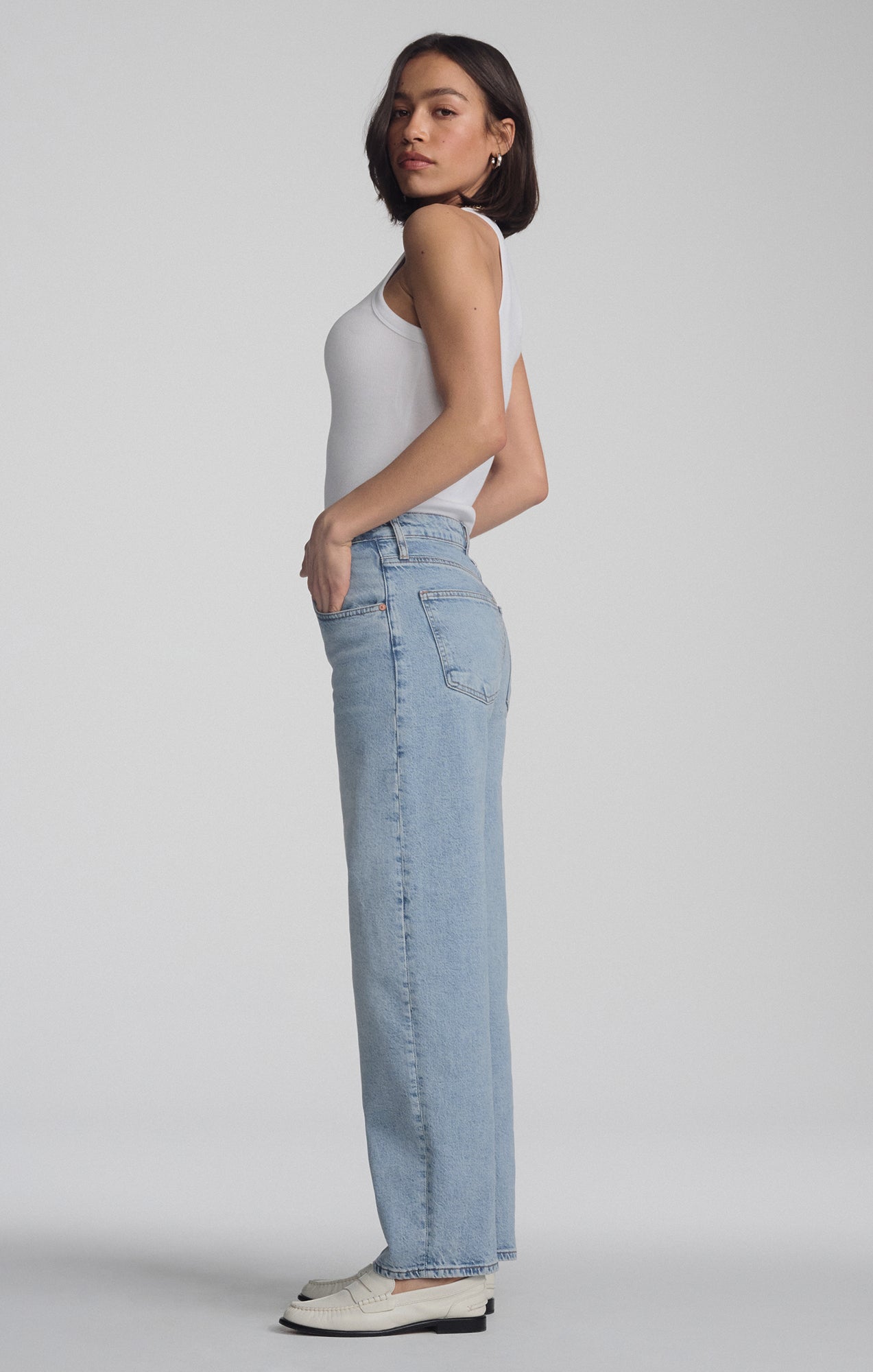 NICA BARREL IN LIGHT BRUSHED CLASSIC BLUE - Mavi Jeans