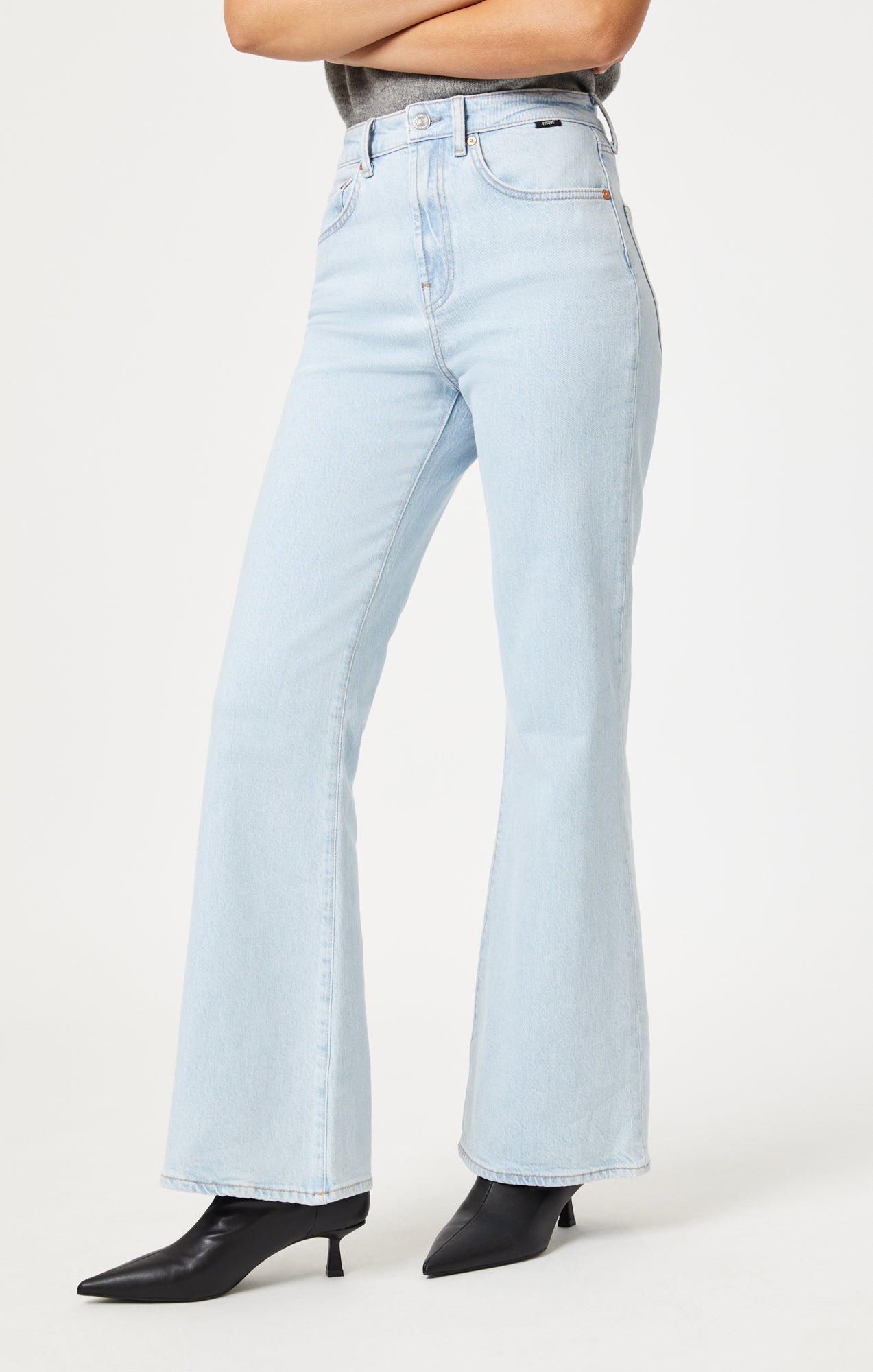 LOS ANGELES FLARE IN BLEACHED RECYCLED BLUE - Mavi Jeans
