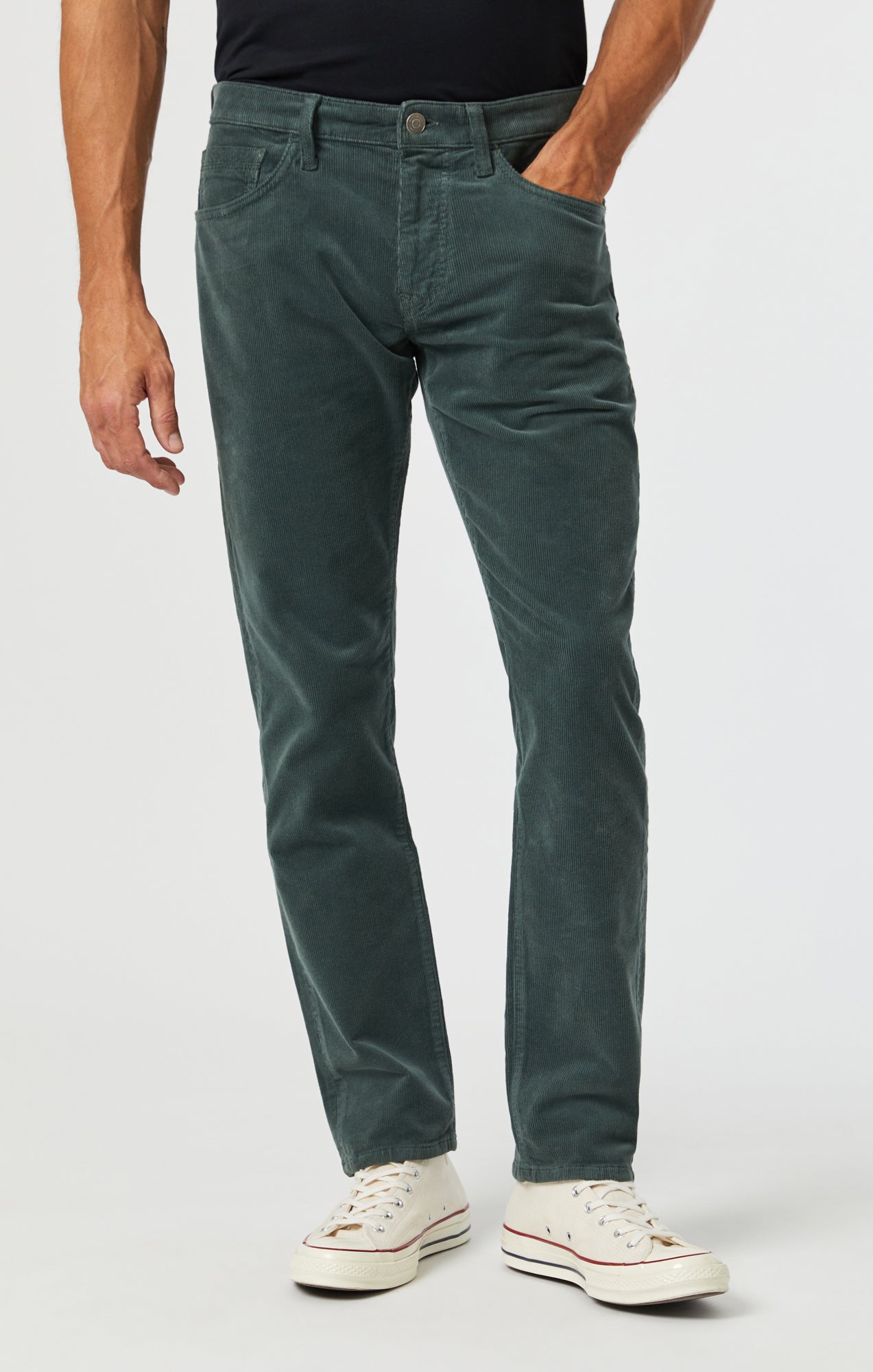 MARCUS SLIM STRAIGHT LEG IN EVERGREEN CORD - Mavi Jeans