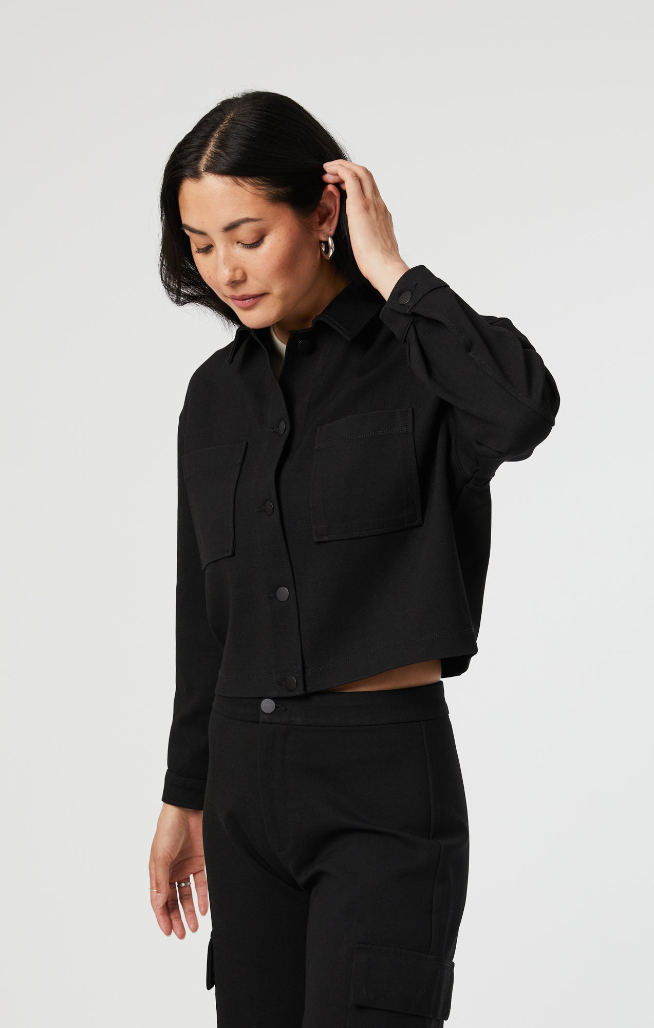 SHIRLEY JACKET IN BLACK MOVE STRETCH - Mavi Jeans