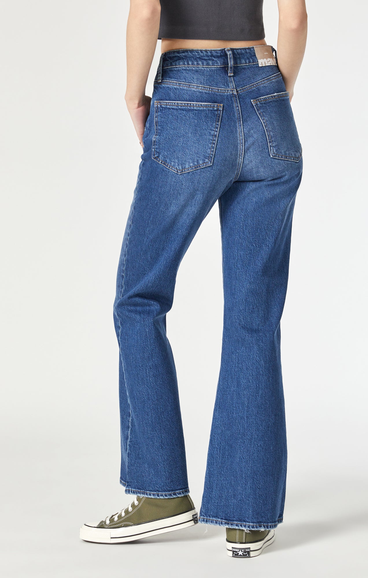 LOS ANGELES FLARE IN DARK RECYCLED BLUE - Mavi Jeans