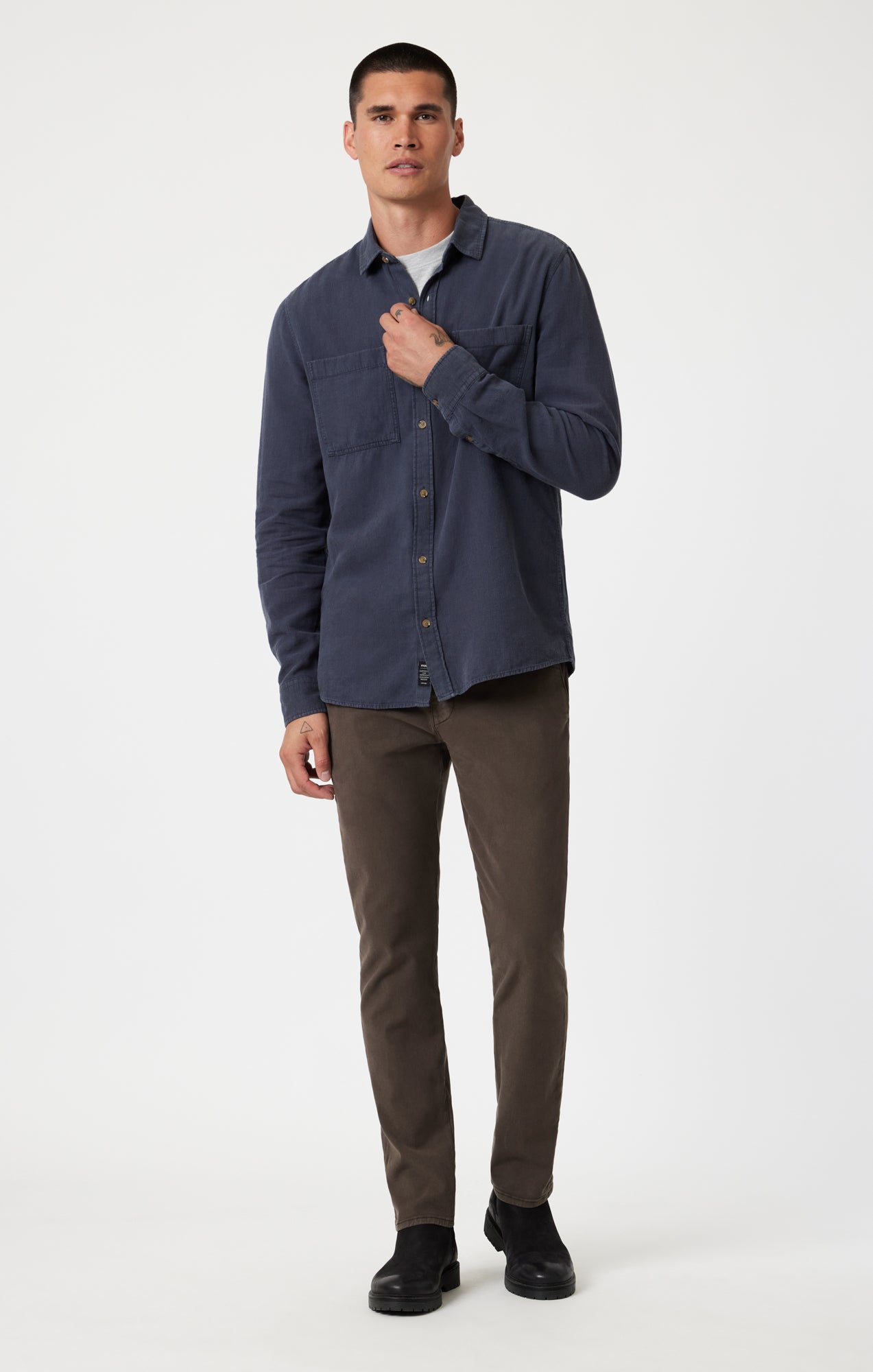 MILTON SLIM STRAIGHT CHINO IN OAK LUXE TWILL - Mavi Jeans