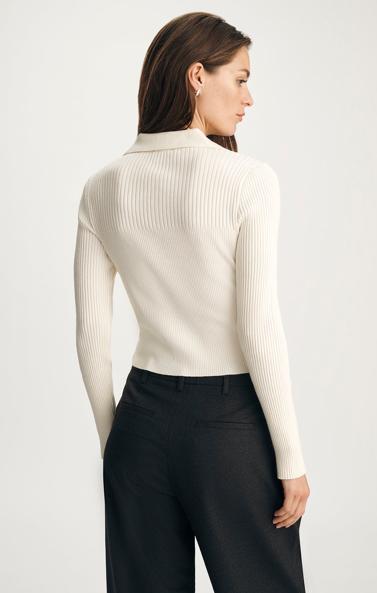 BUTTON-UP CARDIGAN IN COCONUT MILK