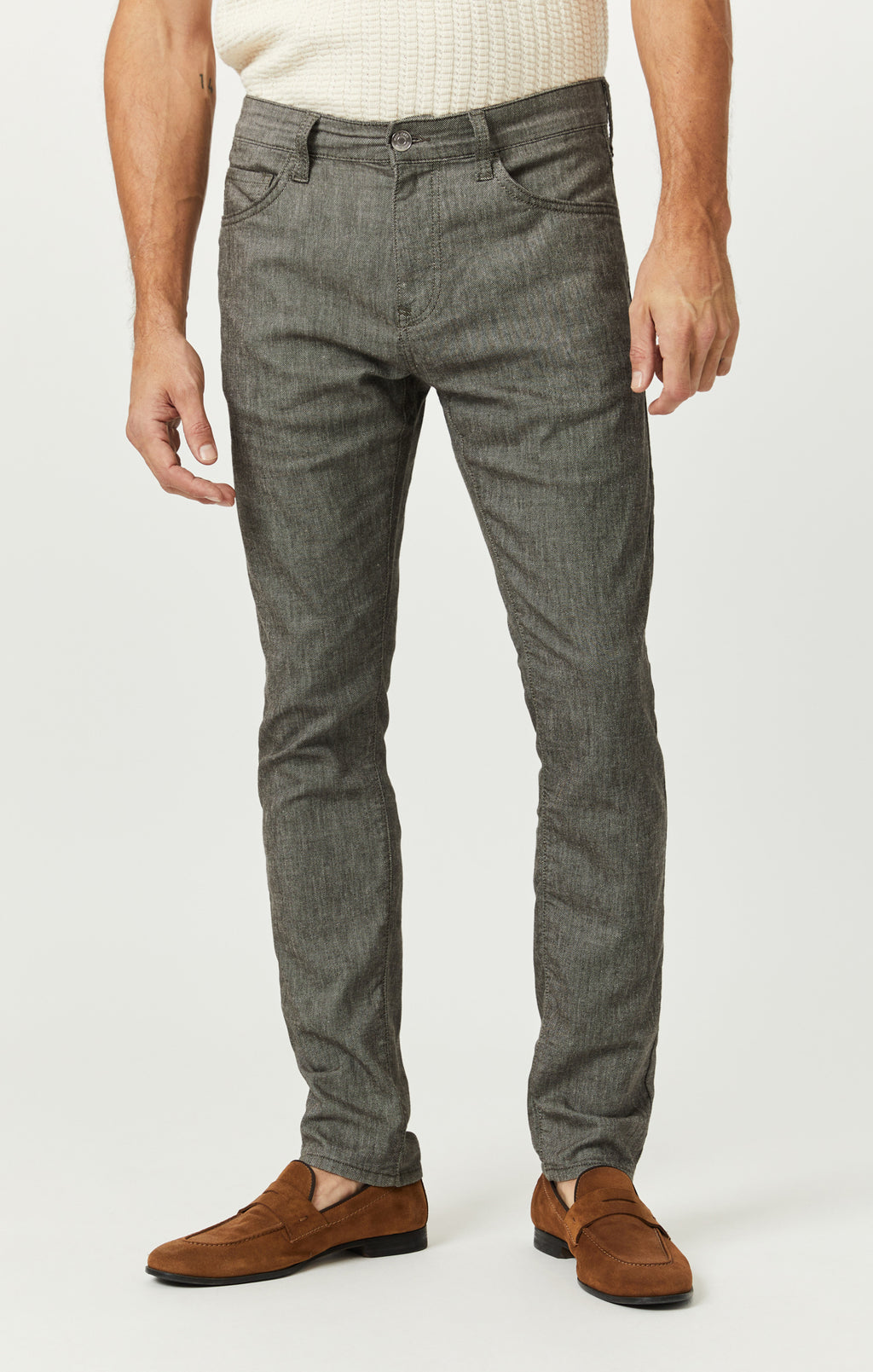JAKE SLIM LEG IN GREEN LINEN - Mavi Jeans