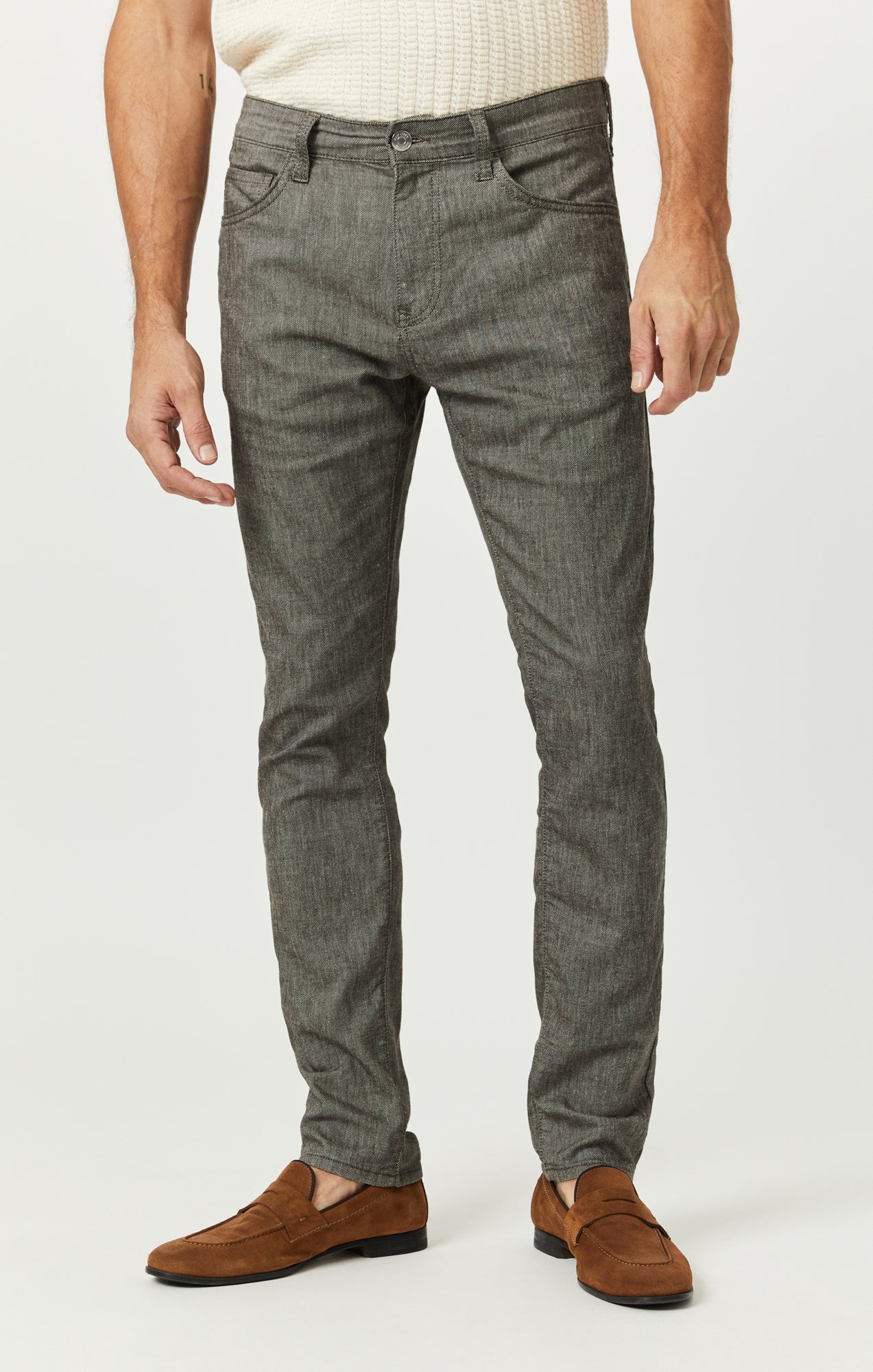 JAKE SLIM LEG IN GREEN LINEN - Mavi Jeans