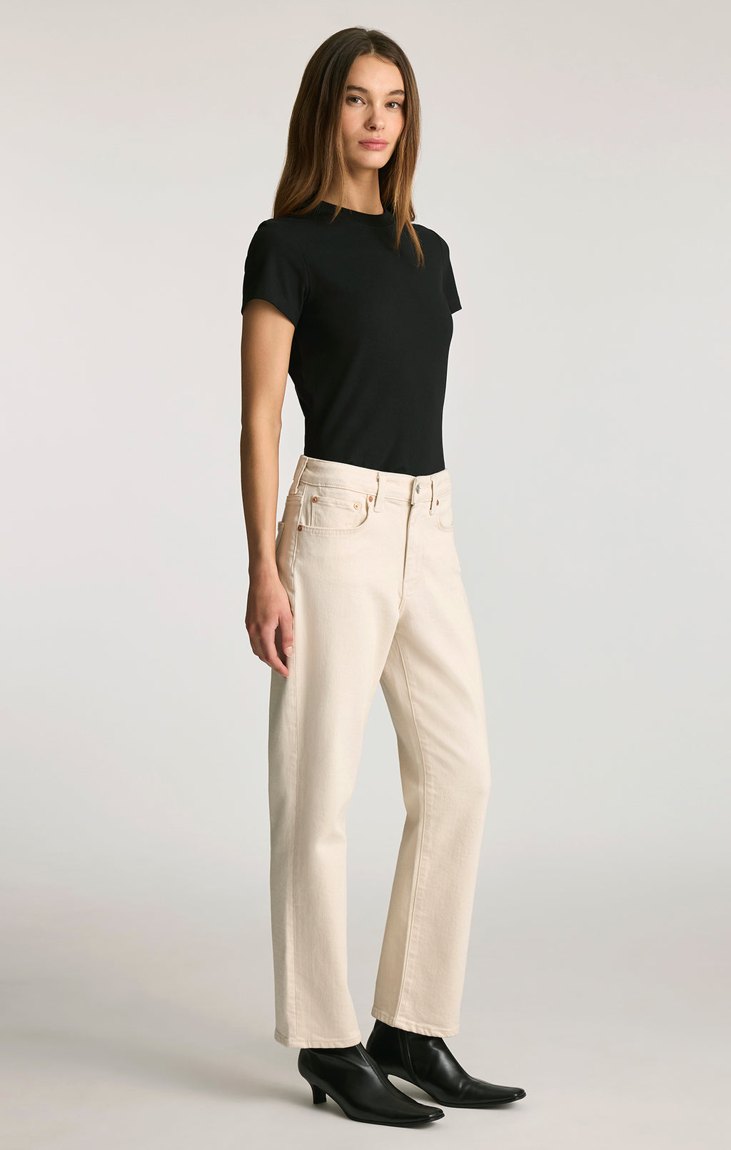 NEW YORK STRAIGHT LEG IN NATURAL ECRU DENIM - Mavi Jeans