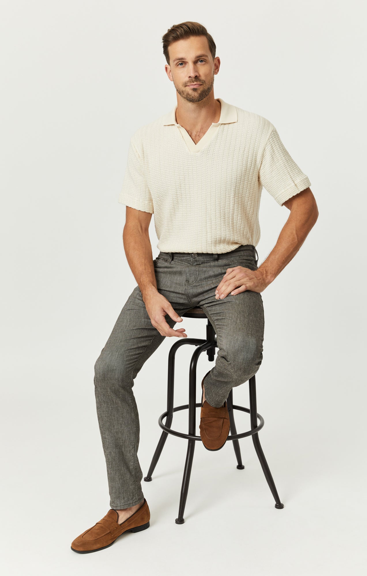 JAKE SLIM LEG IN GREEN LINEN - Mavi Jeans