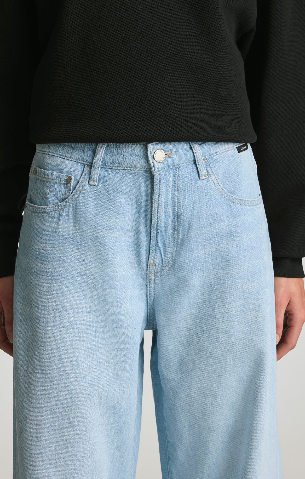 JOY WIDE LEG IN LIGHT LINEN DENIM