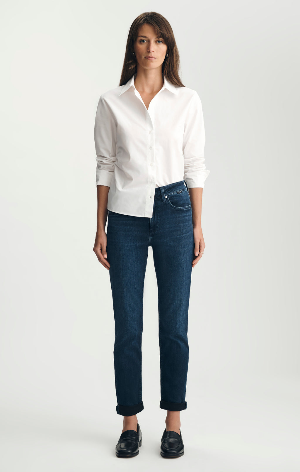 KATHLEEN SLIM BOYFRIEND IN INK BRUSHED FEATHER BLUE - Mavi Jeans