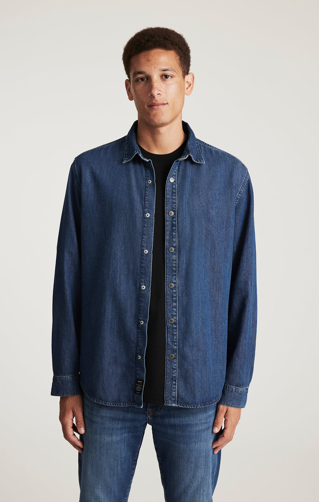 ROY DENIM SHIRT IN DARK INDIGO LUXE BLACK - Mavi Jeans