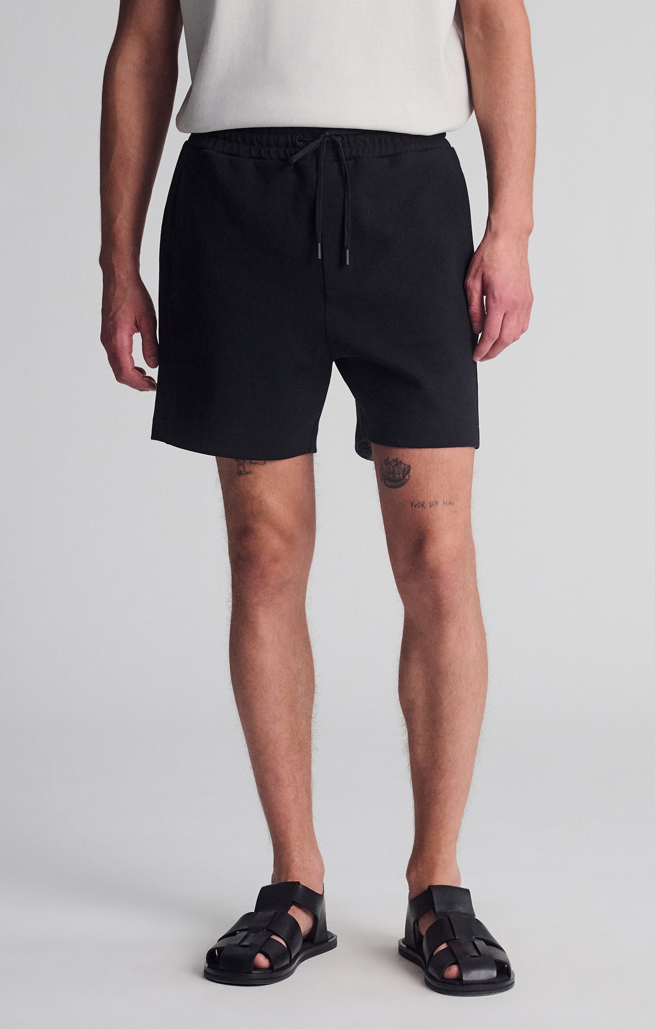 DRAWSTRING SHORTS IN BLACK - Mavi Jeans