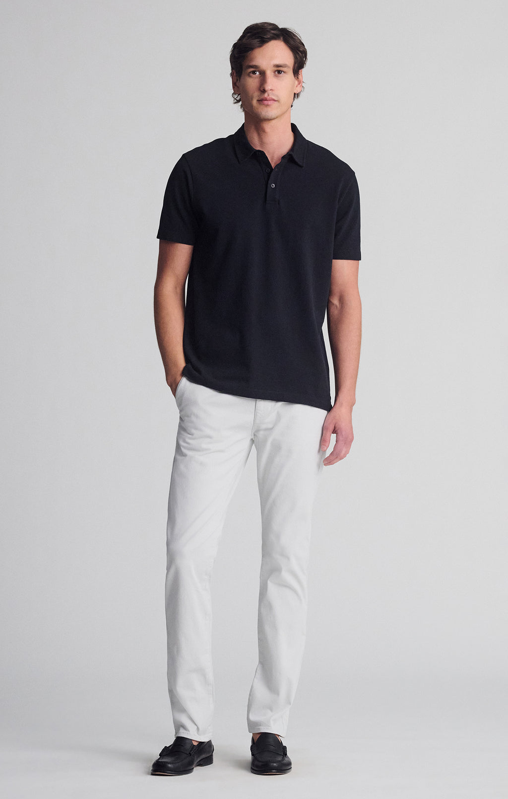 MILTON SLIM STRAIGHT CHINO IN IVORY CASUAL TWILL - Mavi Jeans