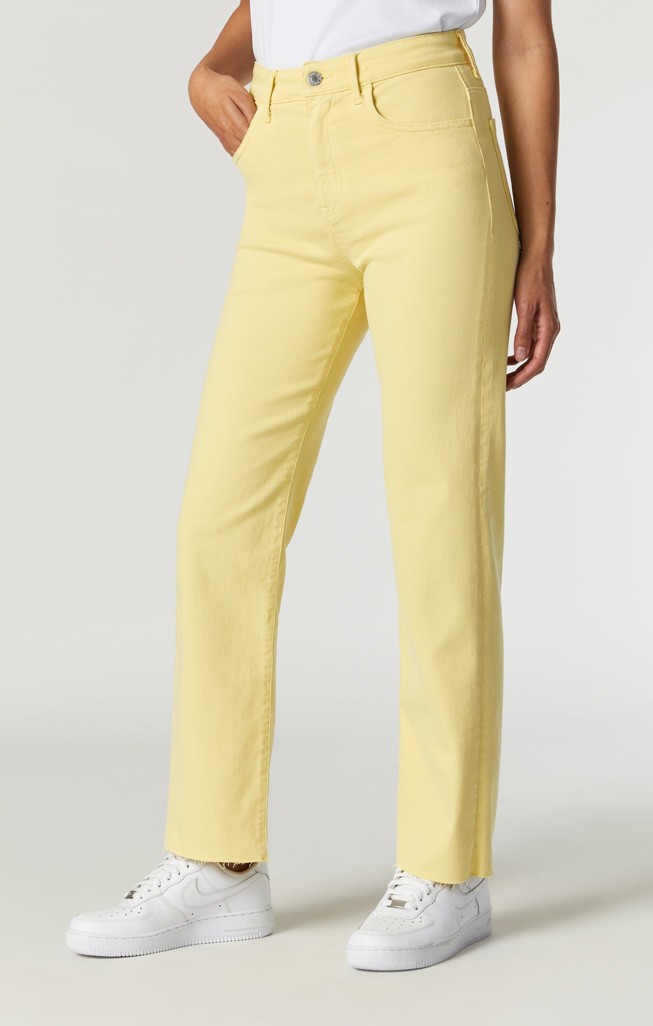 Mavi Women s Barcelona Wide Leg In Lemon Grass LA Blue