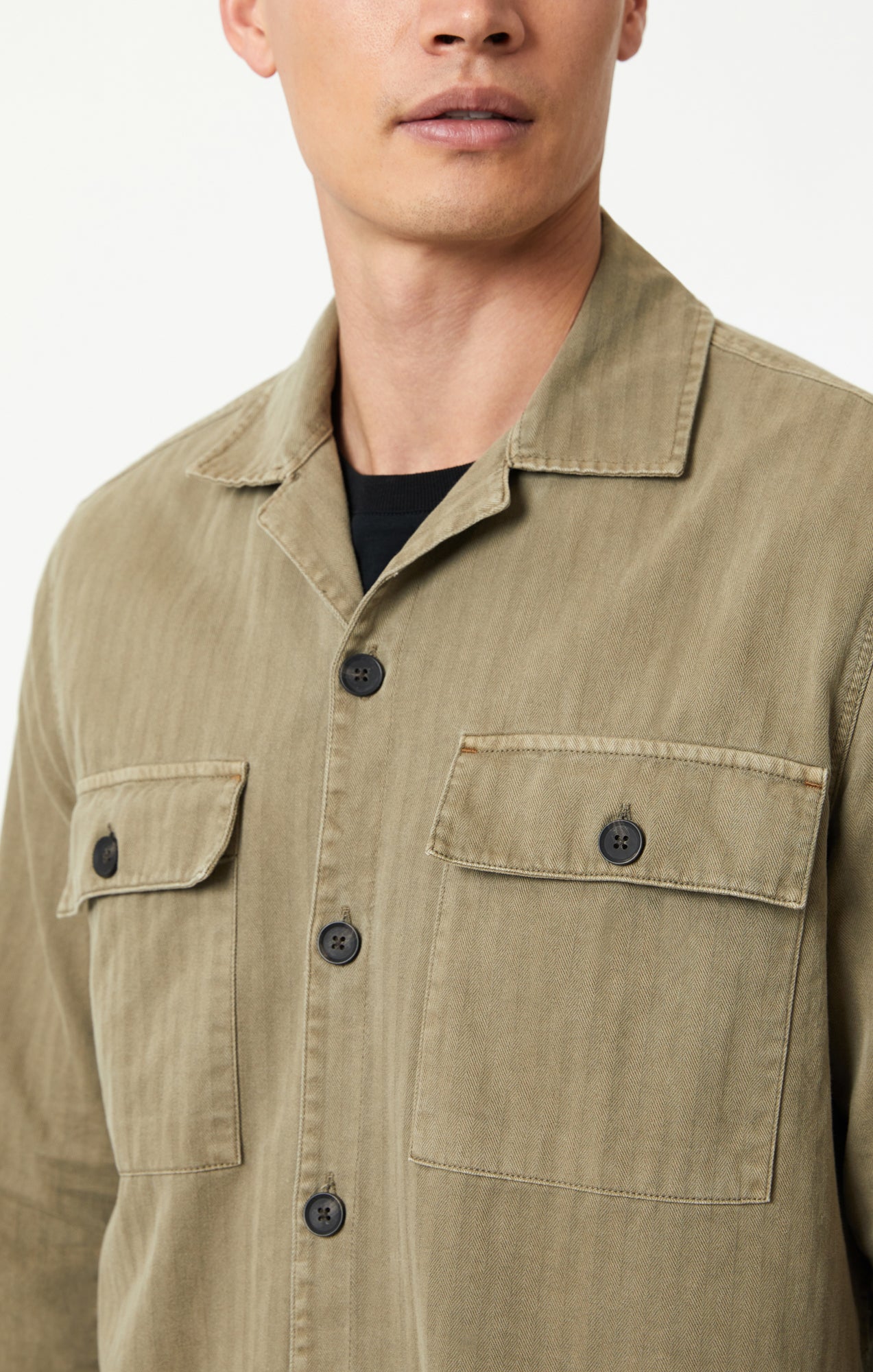 DOUBLE POCKET OVERSHIRT IN MERMAID - Mavi Jeans