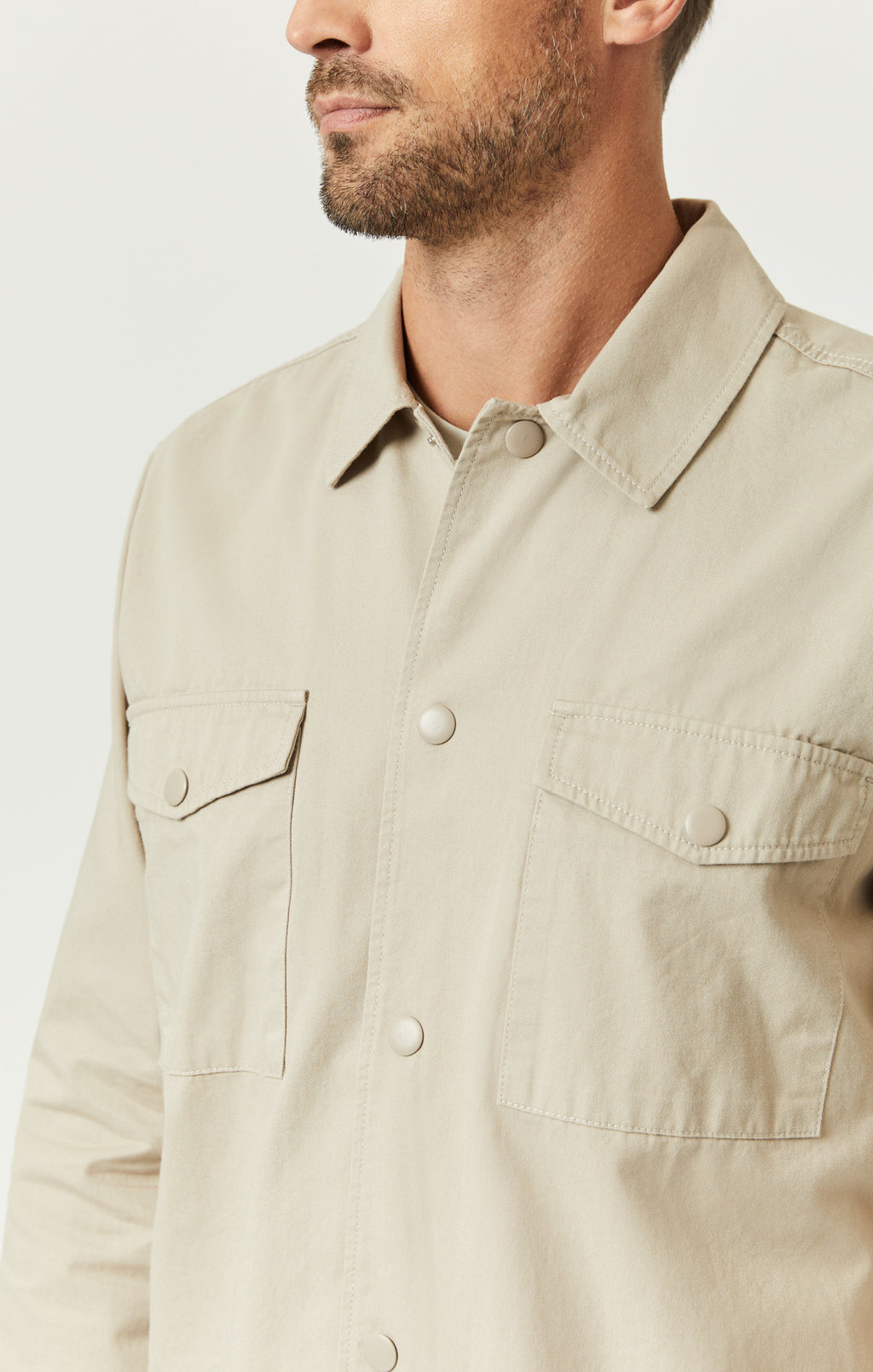 DOUBLE POCKET OVERSHIRT IN PURE CASHMERE - Mavi Jeans