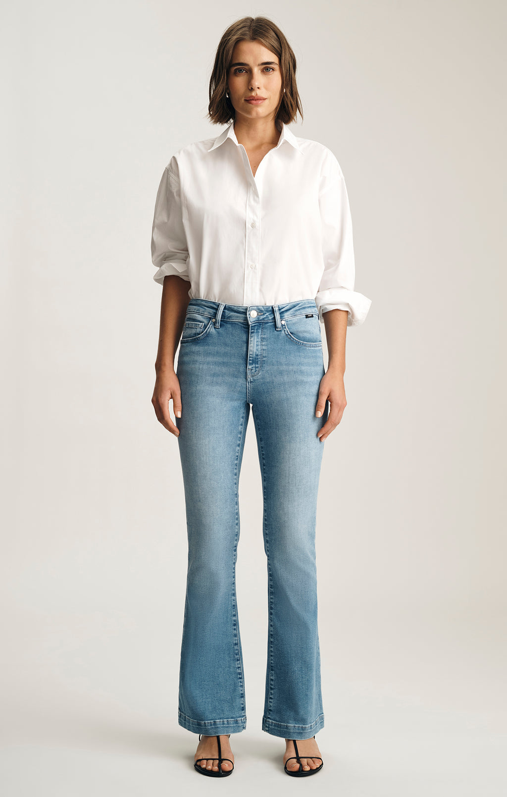 SYDNEY FLARE IN MID BLUE FEATHER BLUE - Mavi Jeans