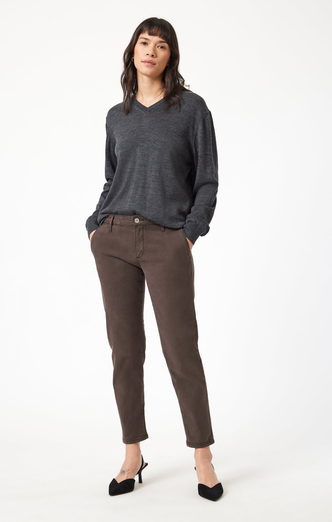 BROOKE SLIM CHINO IN OAK LUXE TWILL - Mavi Jeans