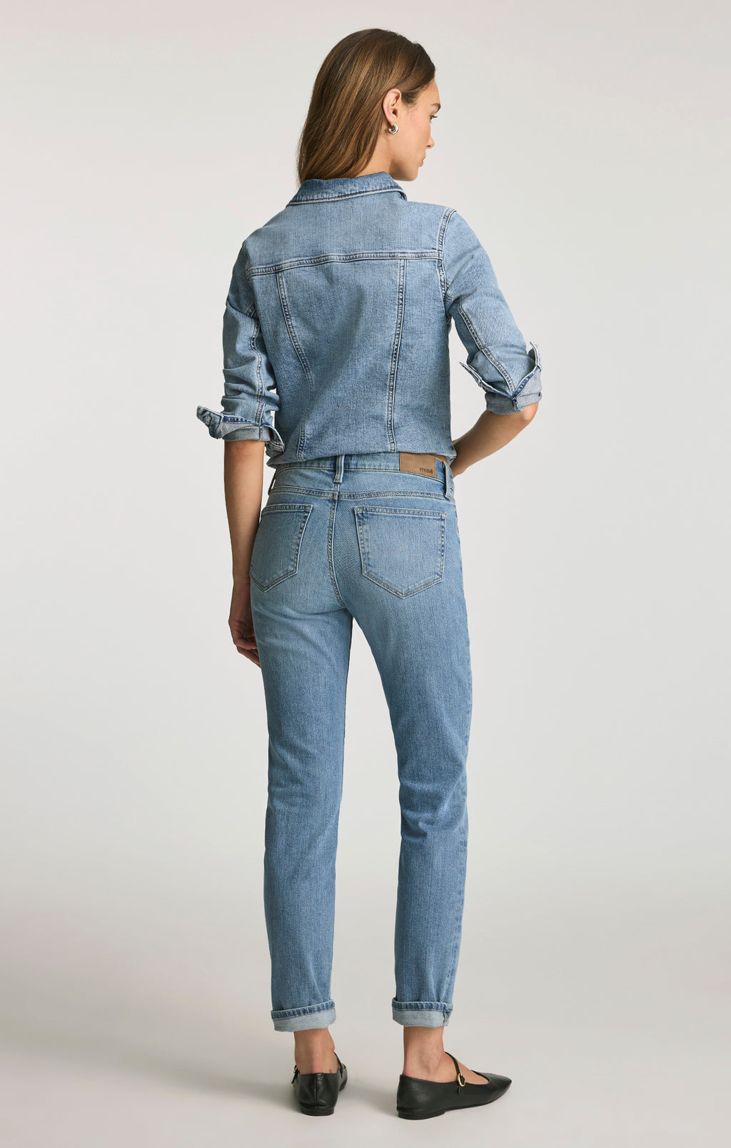 EMMA SLIM BOYFRIEND IN LIGHT BRUSHED FLEX BLUE - Mavi Jeans