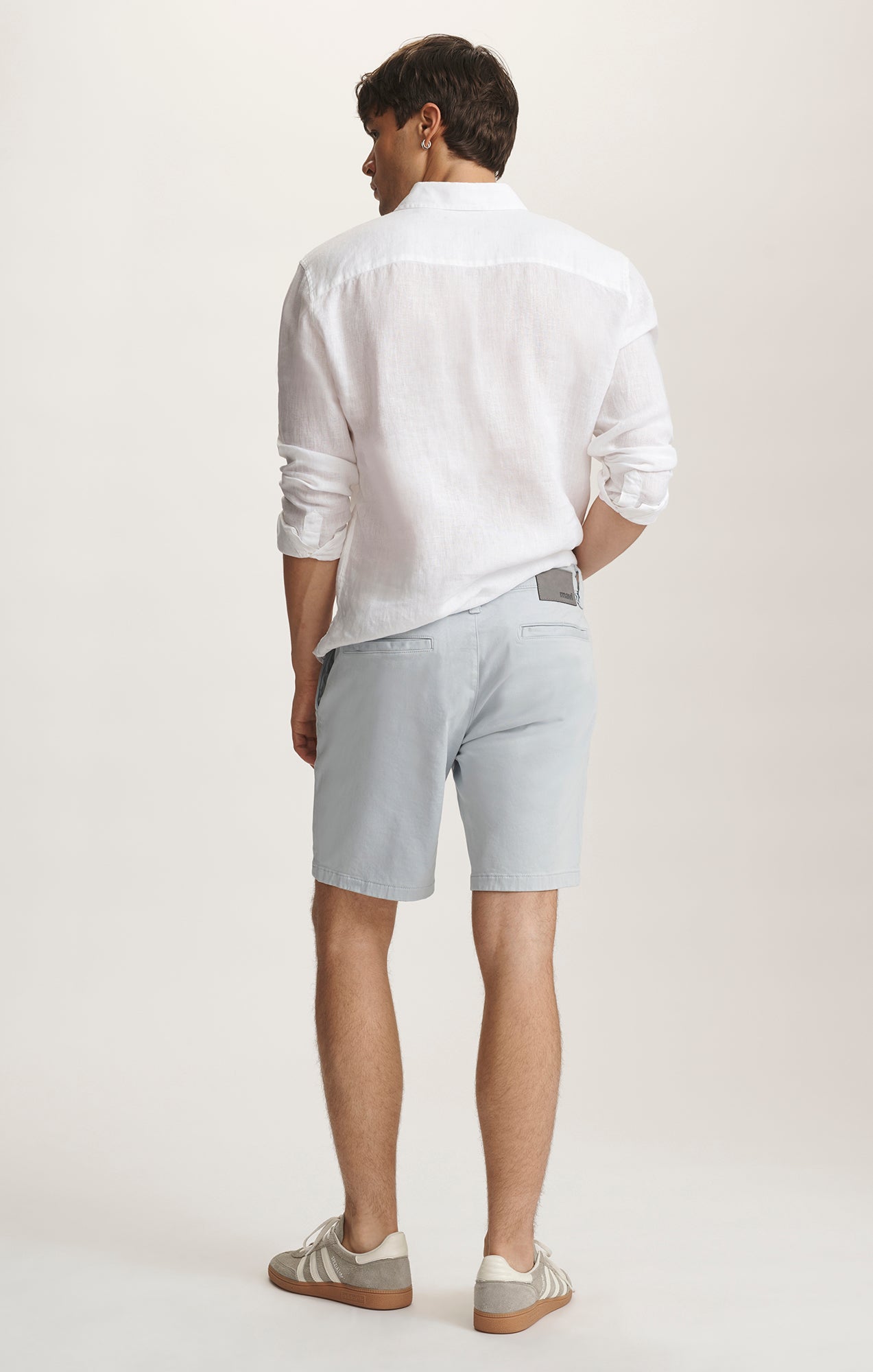 JACOB CROP SHORTS IN ICE BLUE CASUAL TWILL - Mavi Jeans