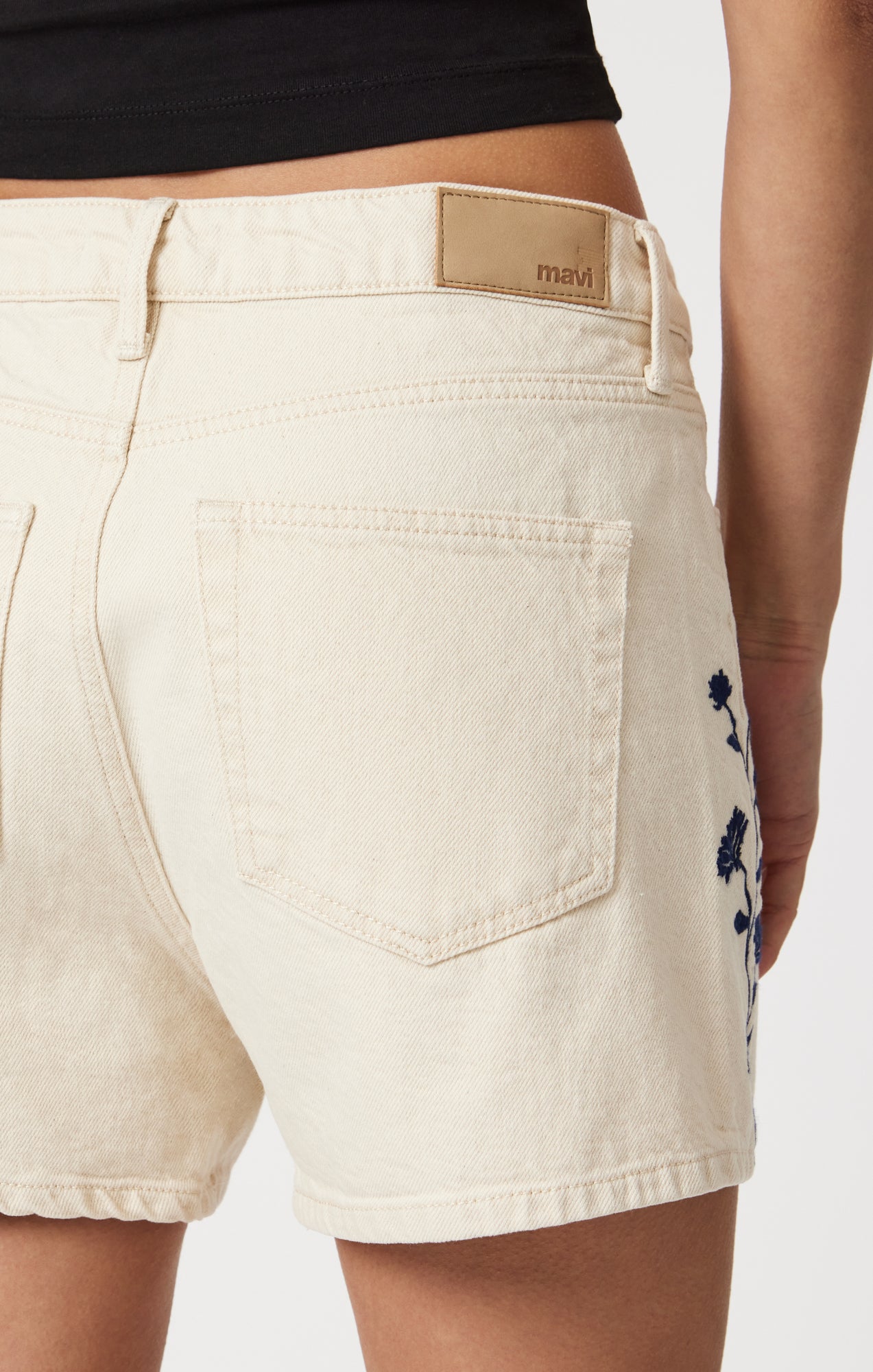 HEIDI SHORTS IN BEIGE DENIM - Mavi Jeans