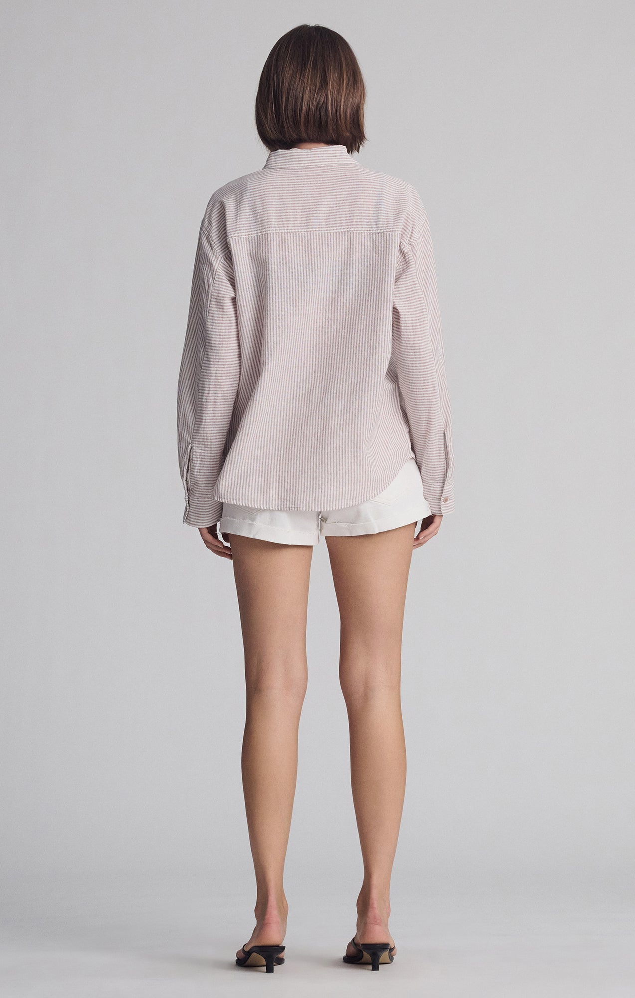 CASUAL BUTTON-UP SHIRT IN NUTMEG STRIPE - Mavi Jeans