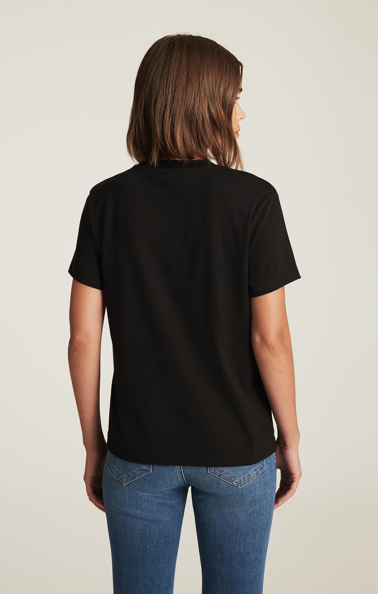 CREW NECK T-SHIRT IN BLACK