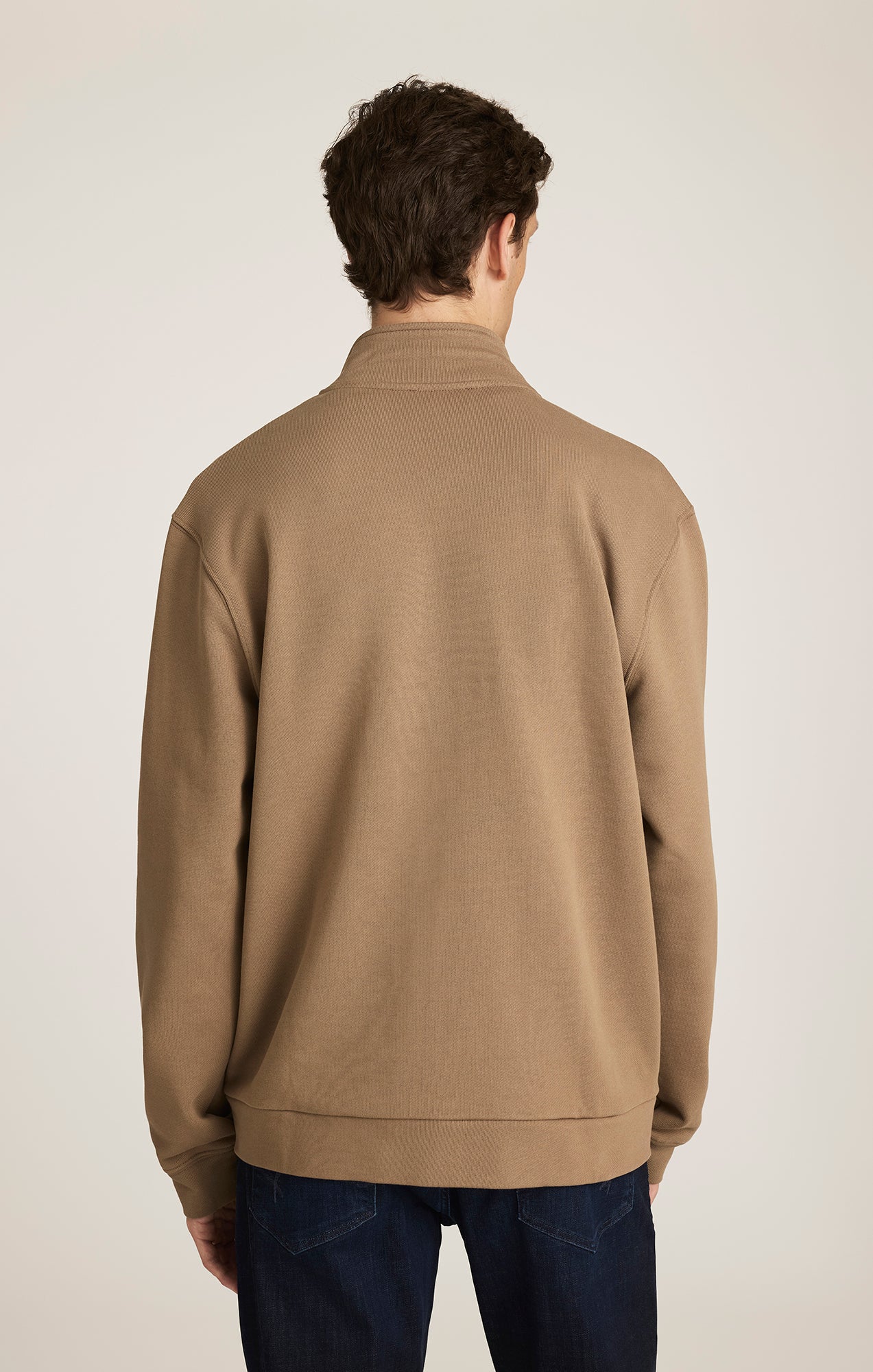 EDITION FULL ZIP SWEATSHIRT IN SHITAKE - Mavi Jeans