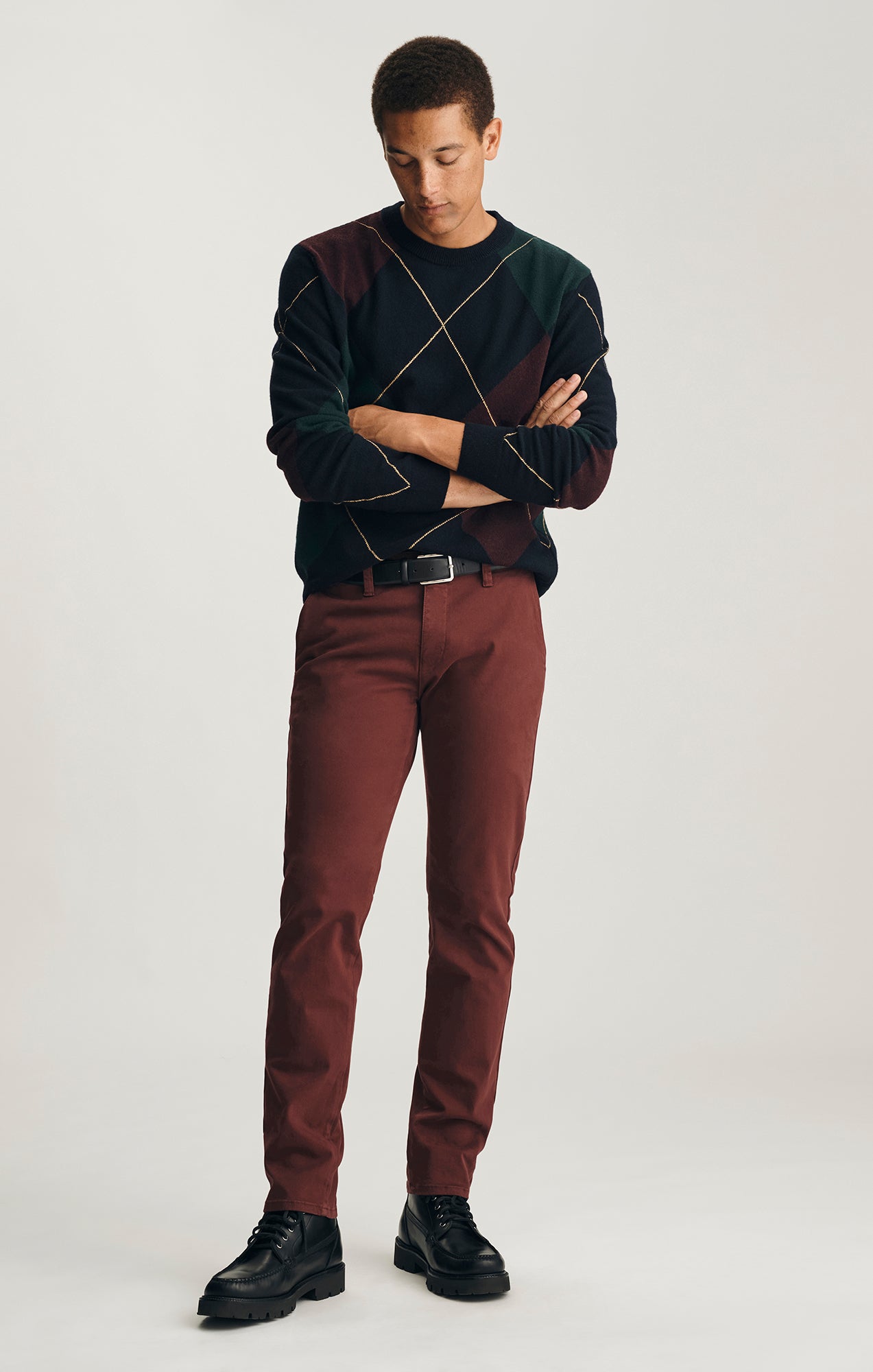 MILTON SLIM STRAIGHT CHINO IN PORT ROYALE CASUAL TWILL