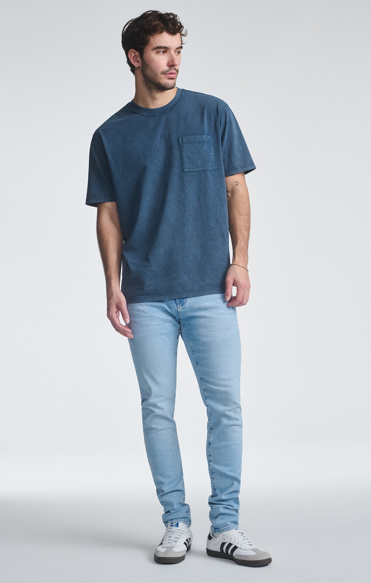 JAMES SKINNY IN AQUA BLUE FEATHER BLUE - Mavi Jeans