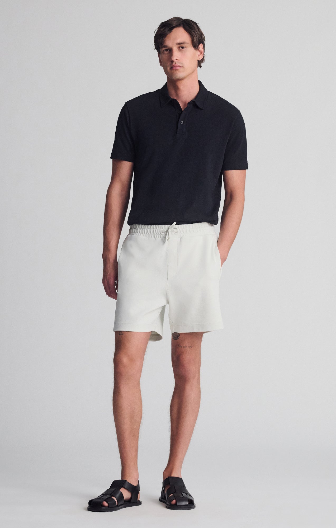 DRAWSTRING SHORTS IN FOGGY DEW - Mavi Jeans
