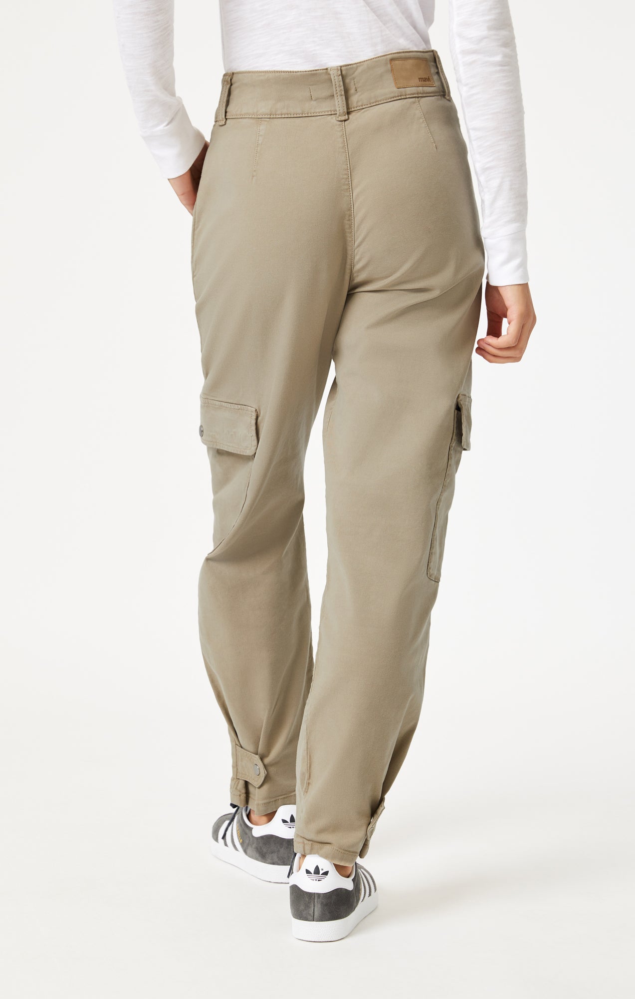 ELSIE CARGO PANTS IN CHINCHILLA LUXE TWILL - Mavi Jeans