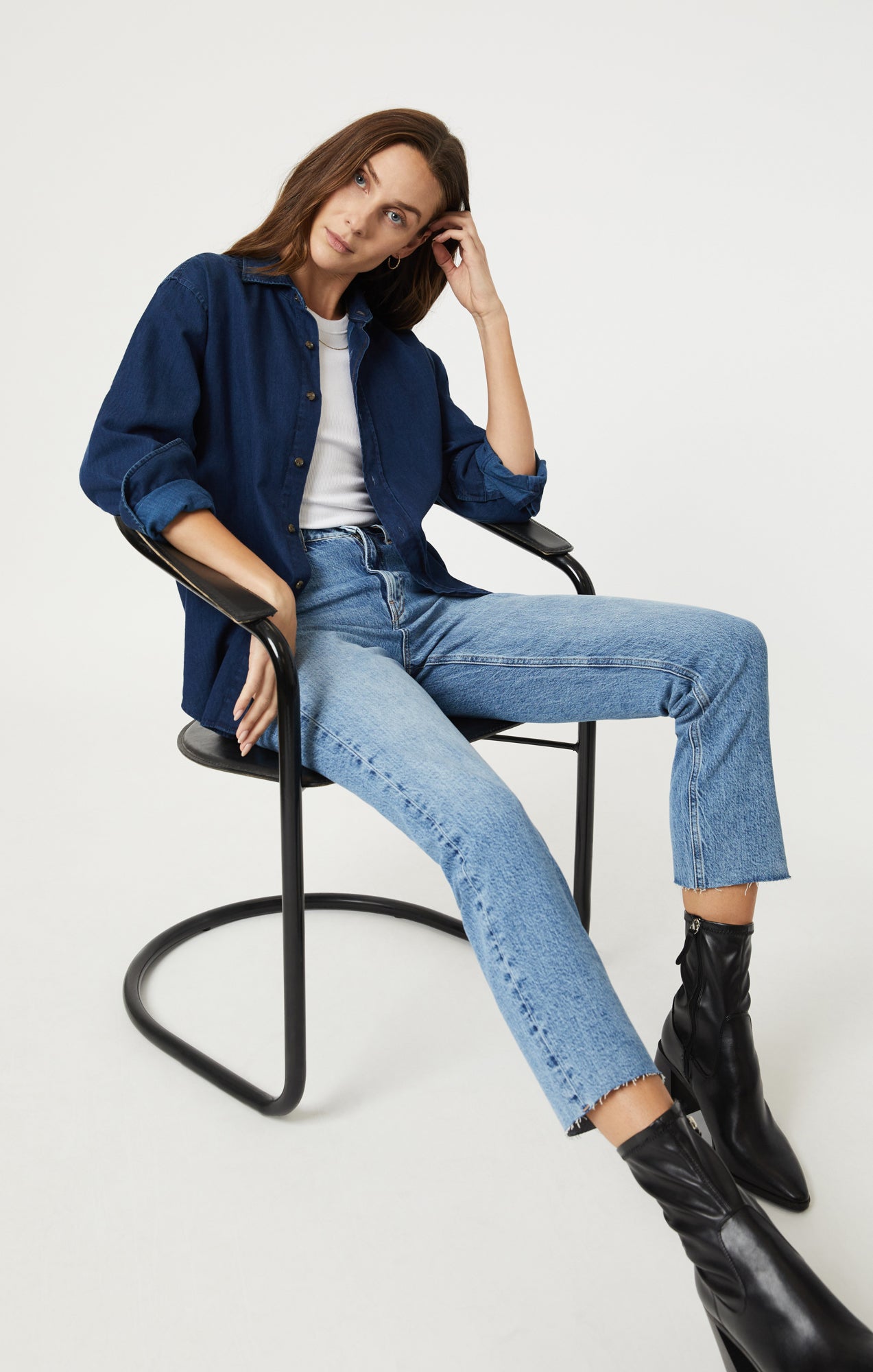 NEW YORK STRAIGHT LEG IN LIGHT INDIGO RECYCLED BLUE - Mavi Jeans