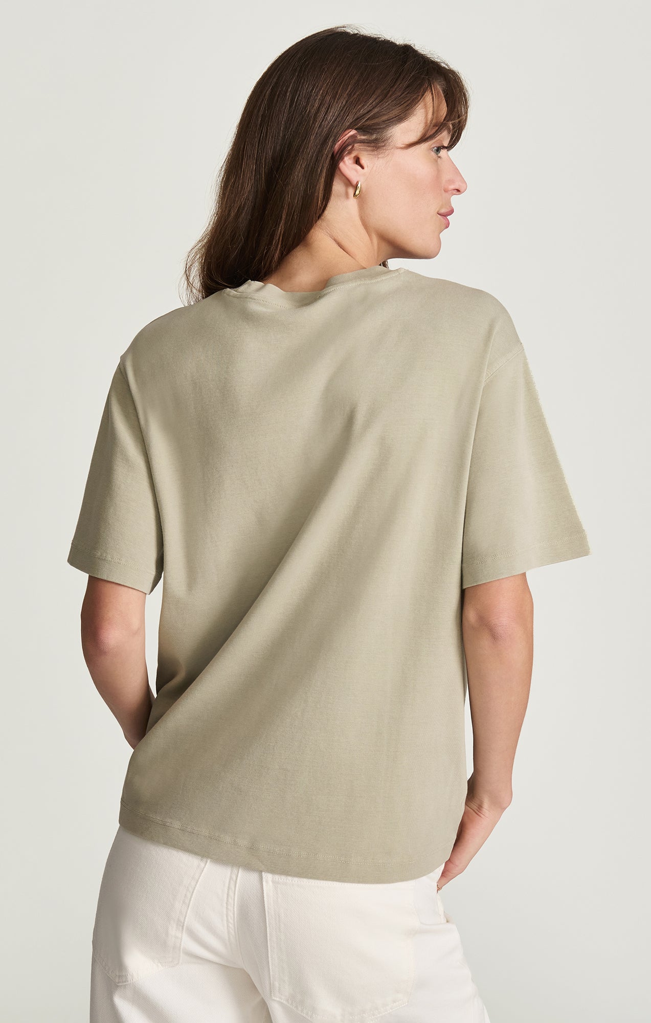 CREW NECK T-SHIRT IN SEAGRASS - Mavi Jeans