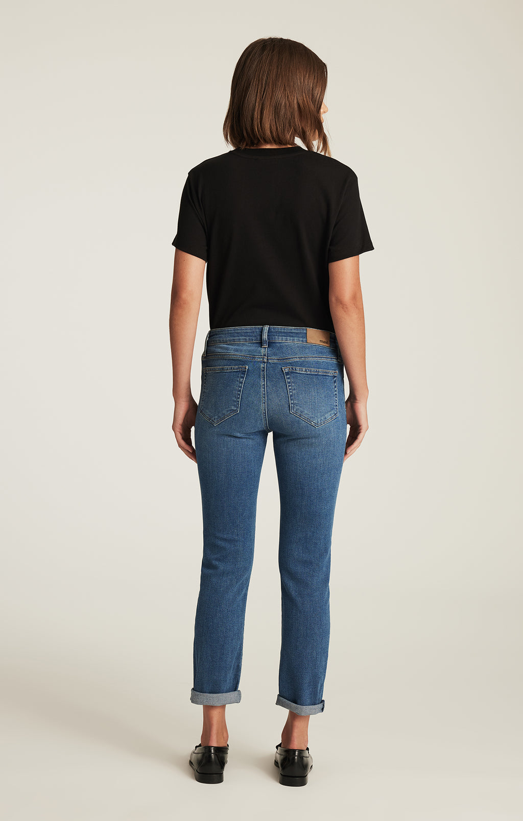 EMMA SLIM BOYFRIEND IN USED BRUSHED TRIBECA - Mavi Jeans