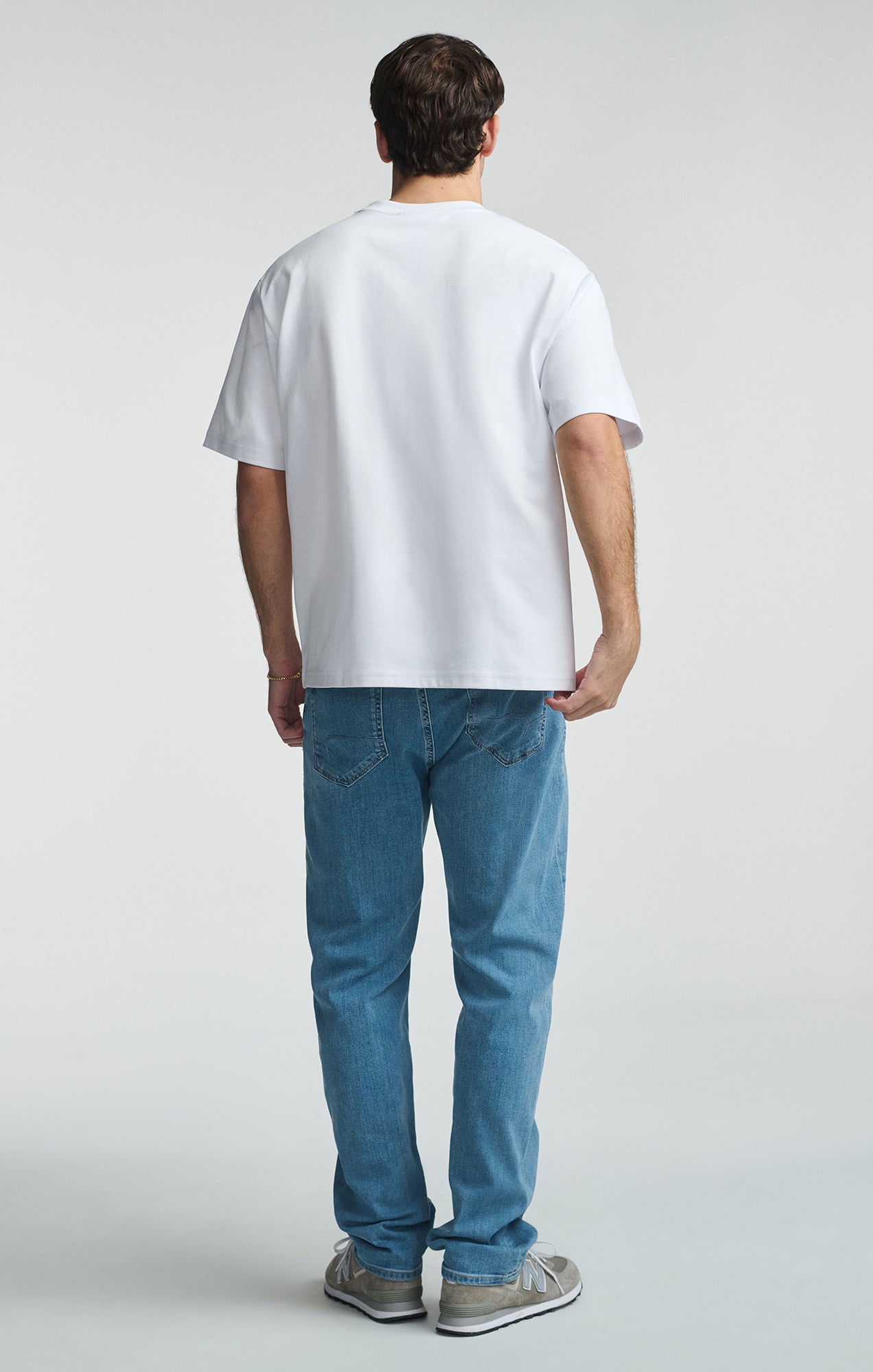 SHORT SLEEVE CREW NECK T-SHIRT IN WHITE - Mavi Jeans