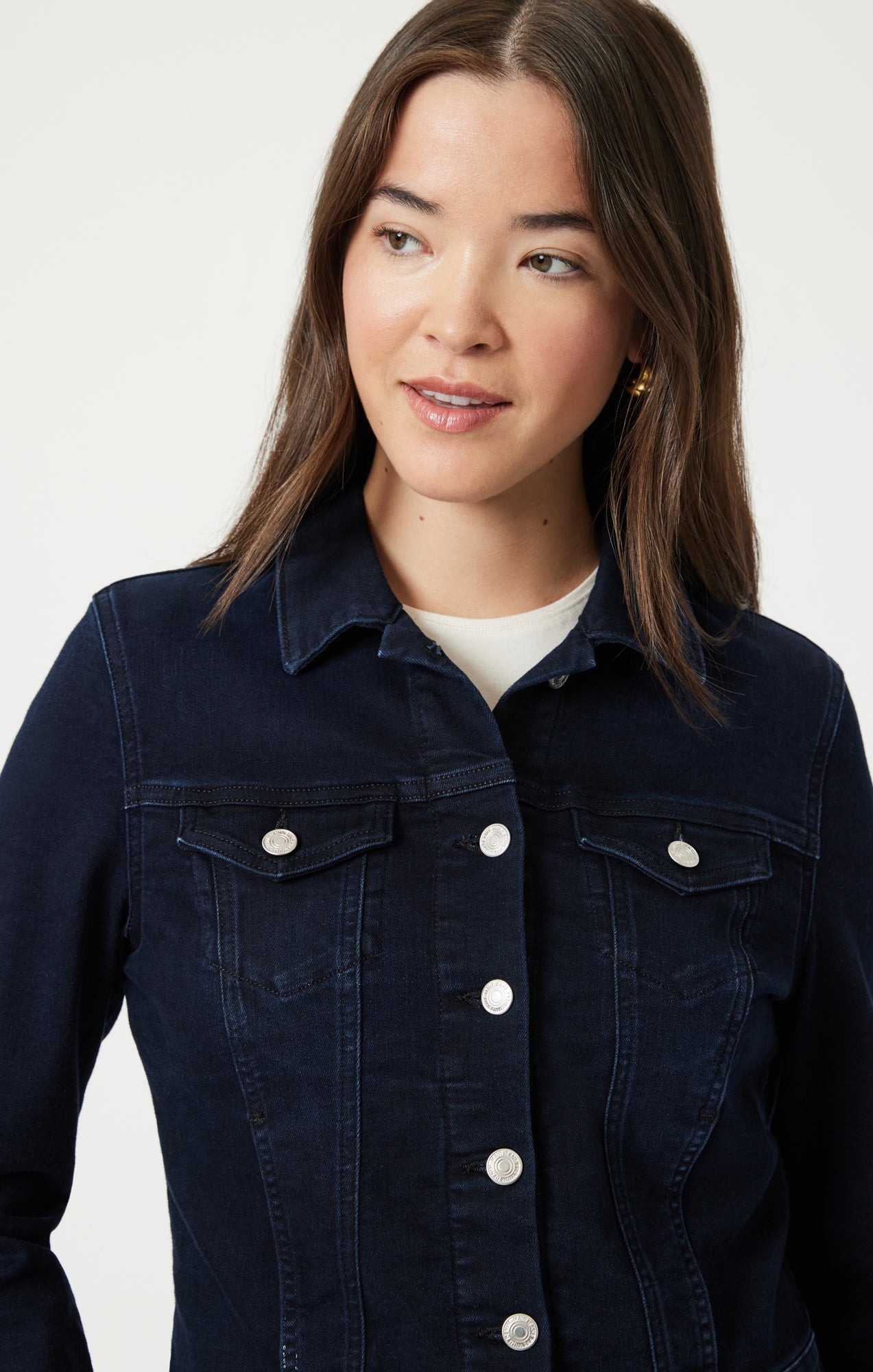 SAMANTHA JACKET IN MIDNIGHT FEATHER BLUE - Mavi Jeans