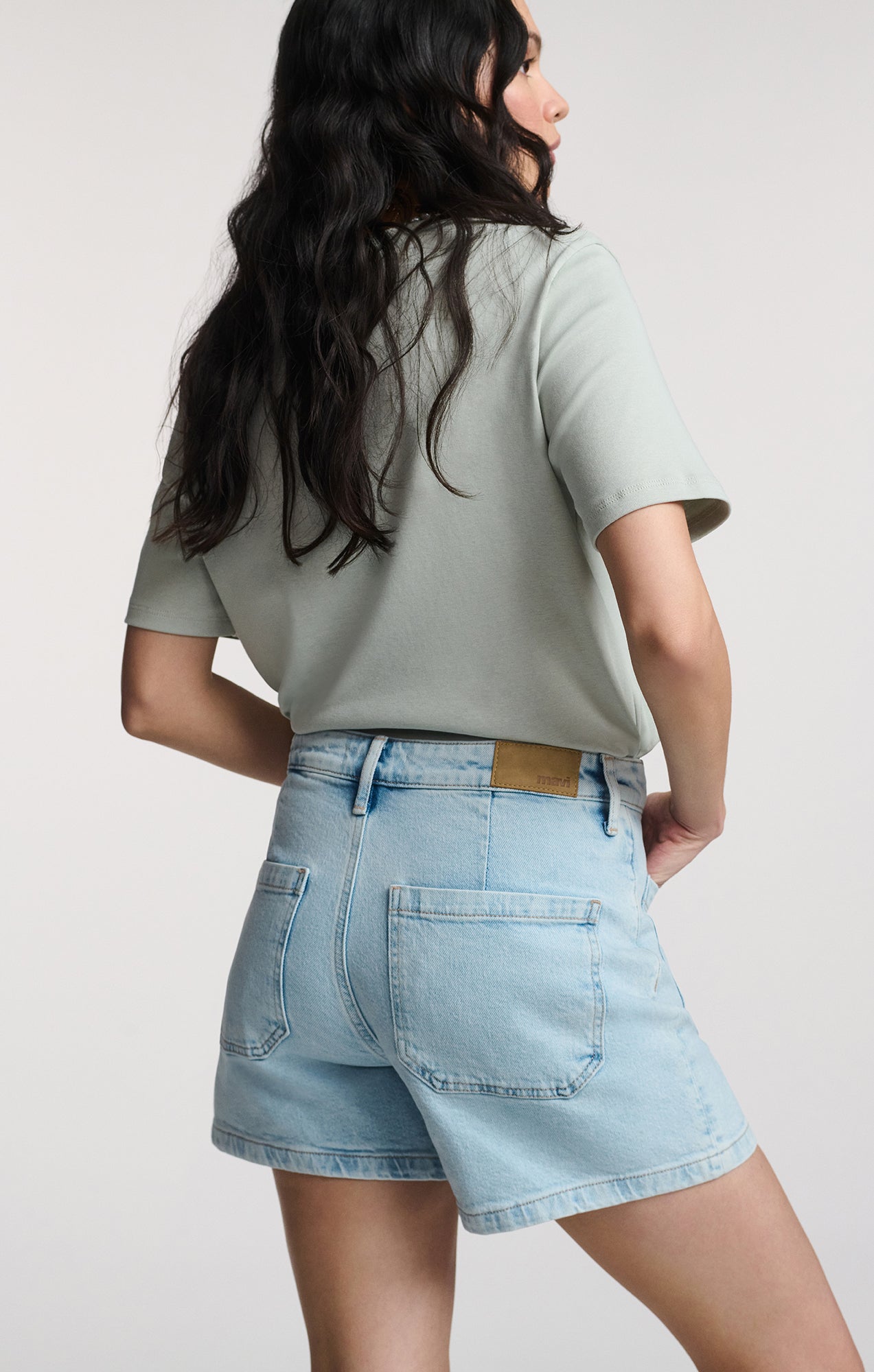 ERIN MARINE SHORTS IN BLEACHED 90's - Mavi Jeans