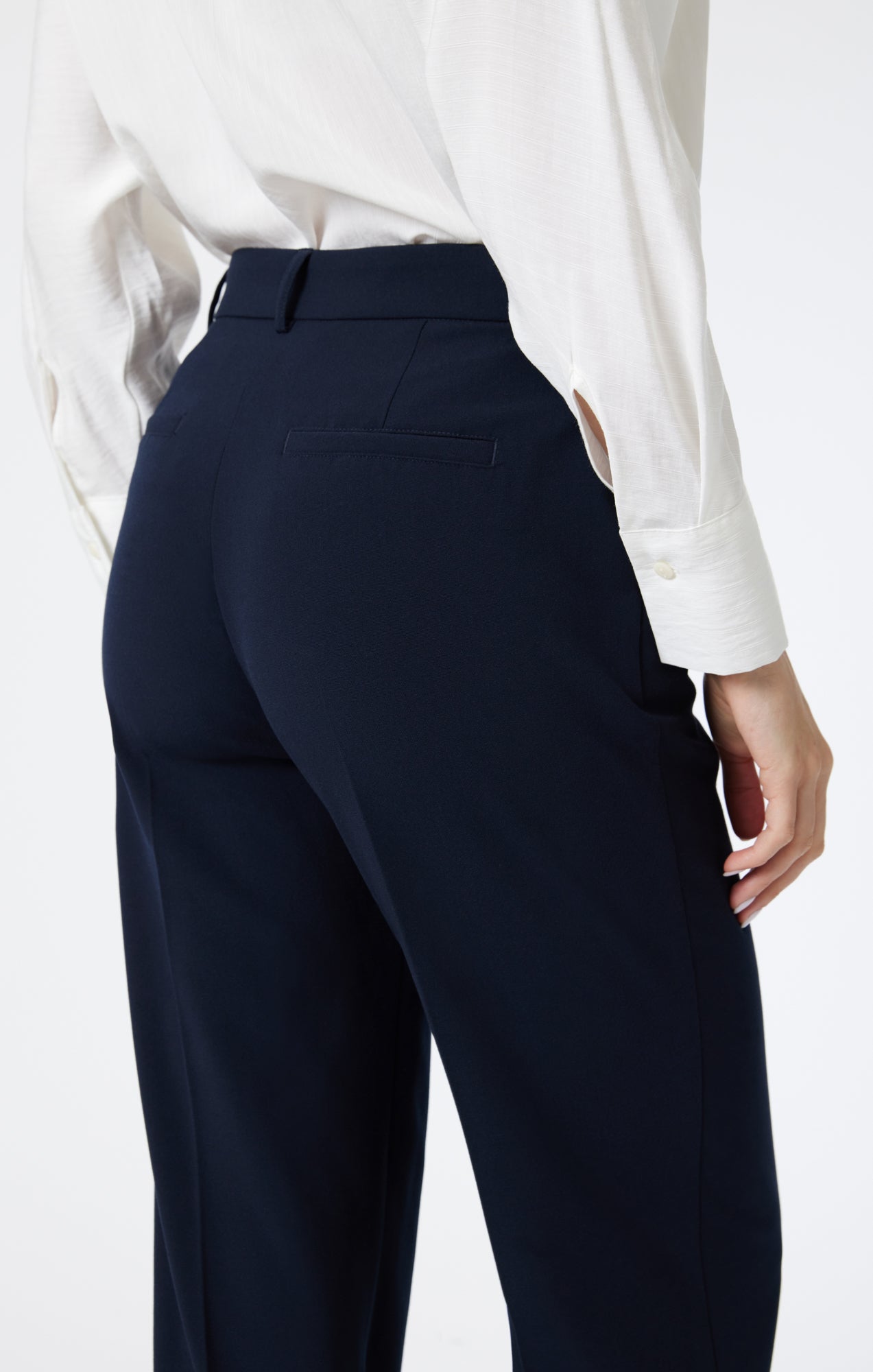 TAILORED STRAIGHT LEG PANTS IN BLUE - Mavi Jeans