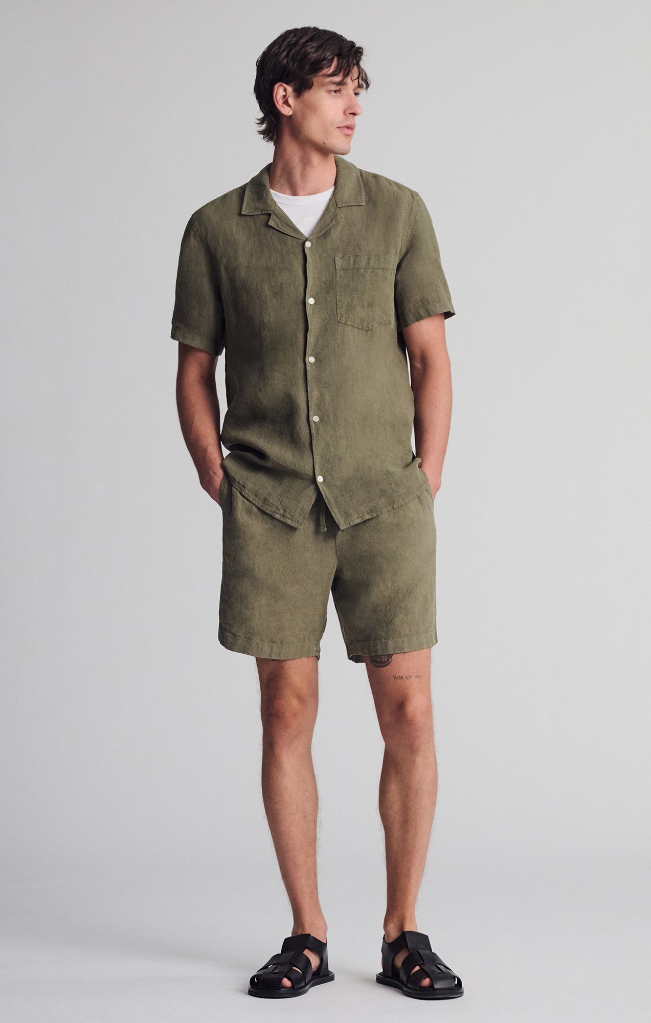 LINEN SHORT SLEEVE SHIRT IN KALAMATA - Mavi Jeans