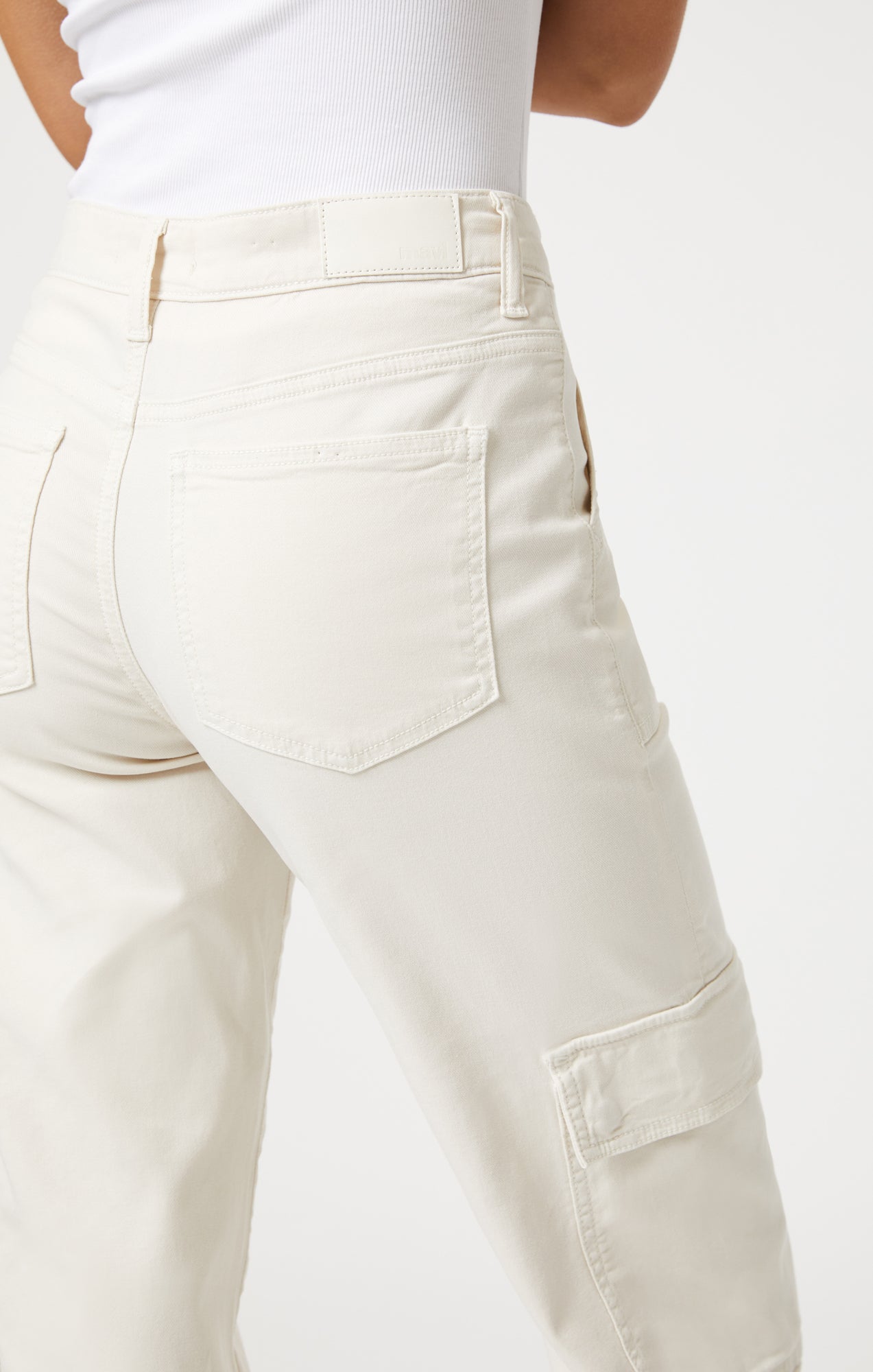 ALVA STRAIGHT CARGO IN OFF WHITE LUXE TWILL - Mavi Jeans