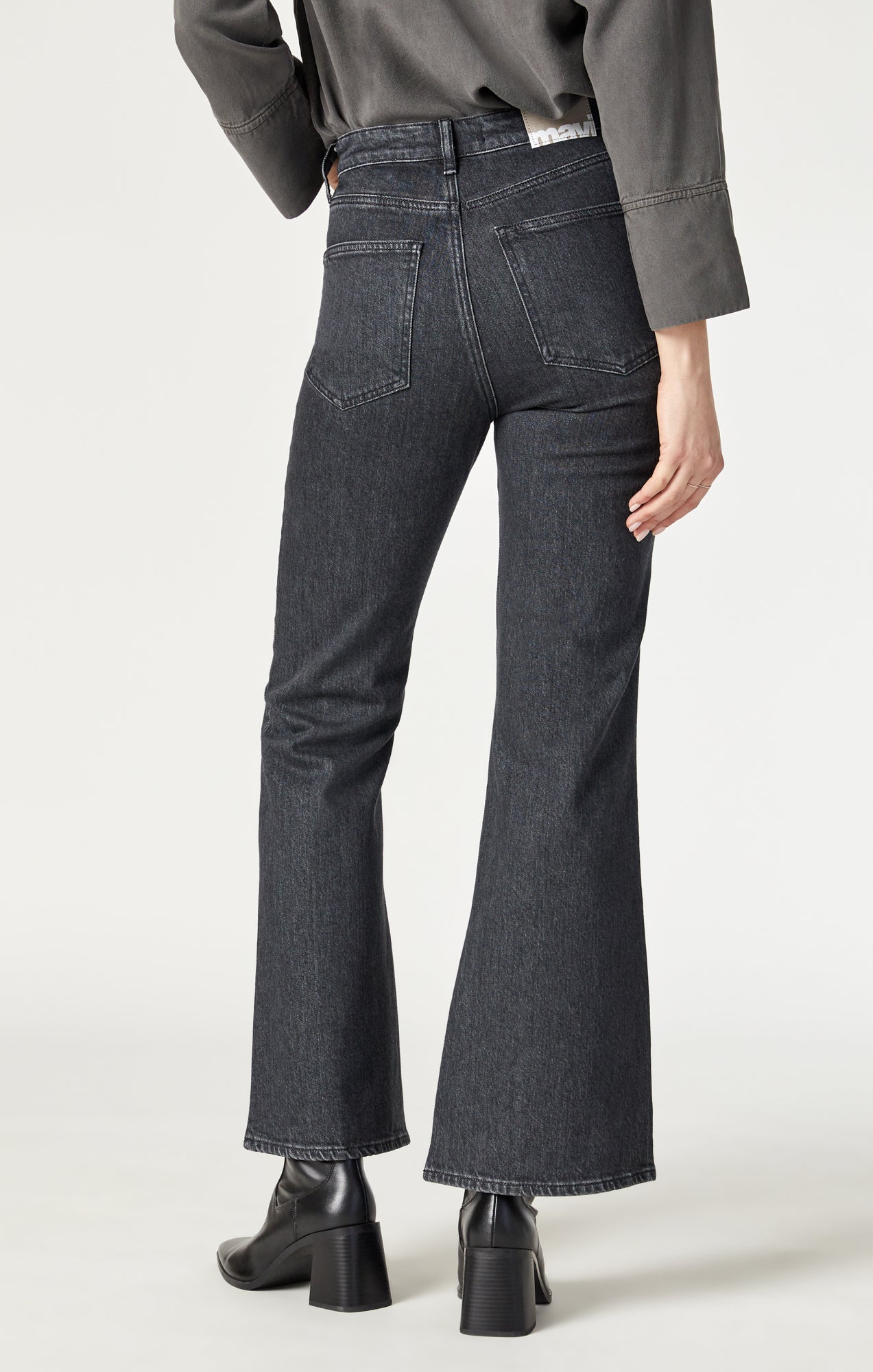 LOS ANGELES FLARE IN DARK SMOKE RECYCLED BLUE - Mavi Jeans