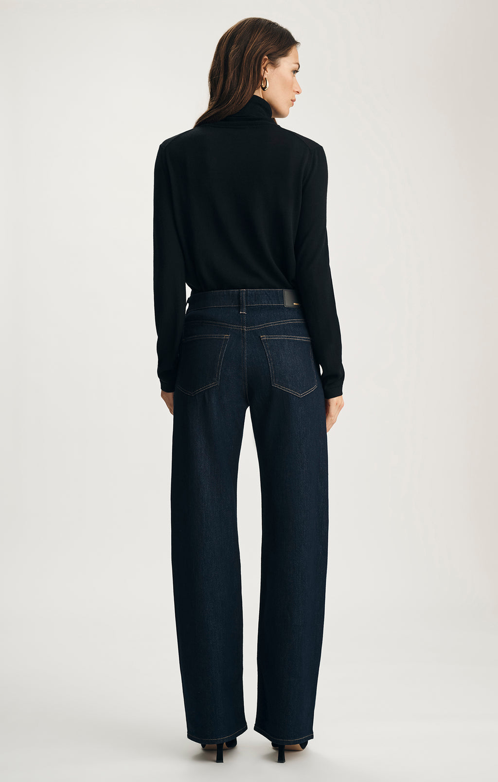 TAYLOR STRAIGHT LEG IN DARK BLUE SHINY GOLD PREMIUM