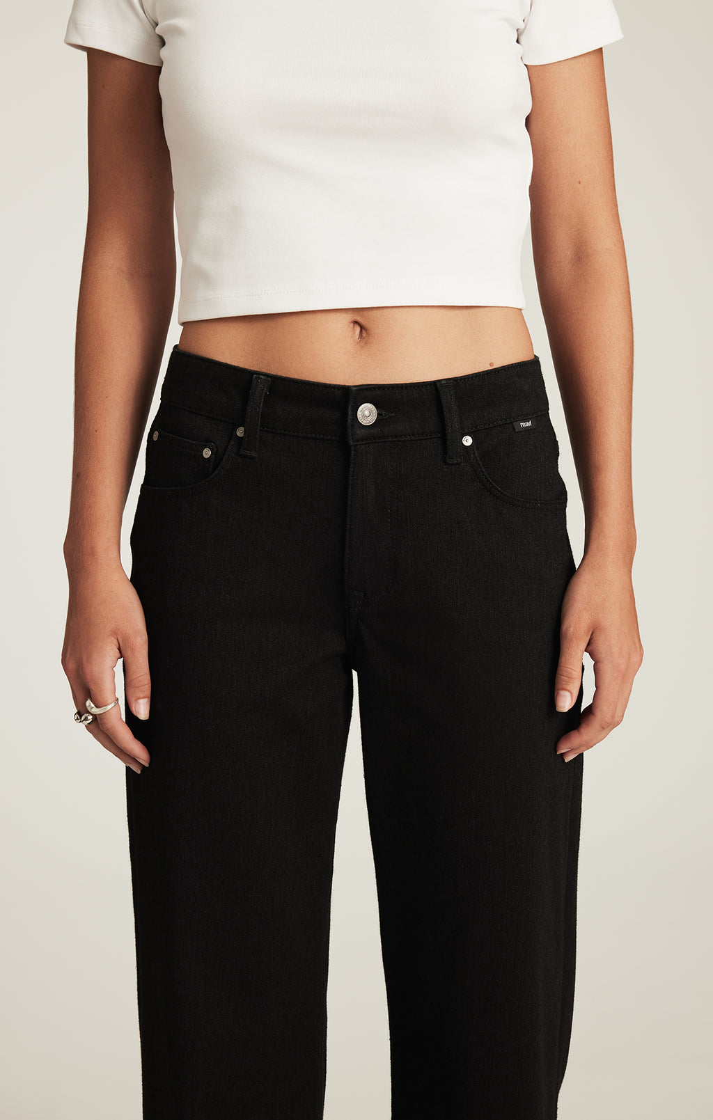 SABRINA WIDE LEG IN BLACK MOVE - Mavi Jeans