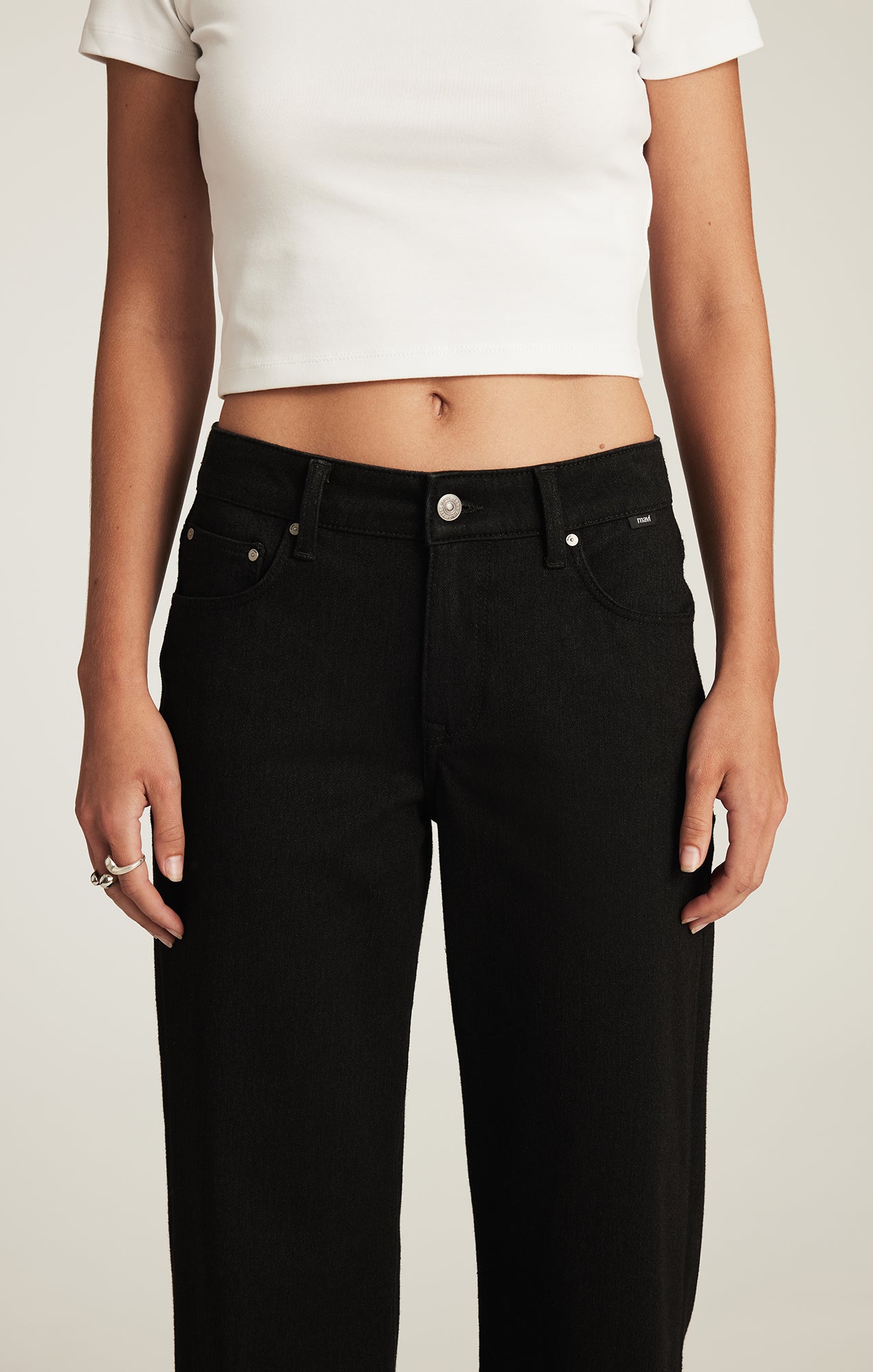 SABRINA WIDE LEG IN BLACK MOVE - Mavi Jeans